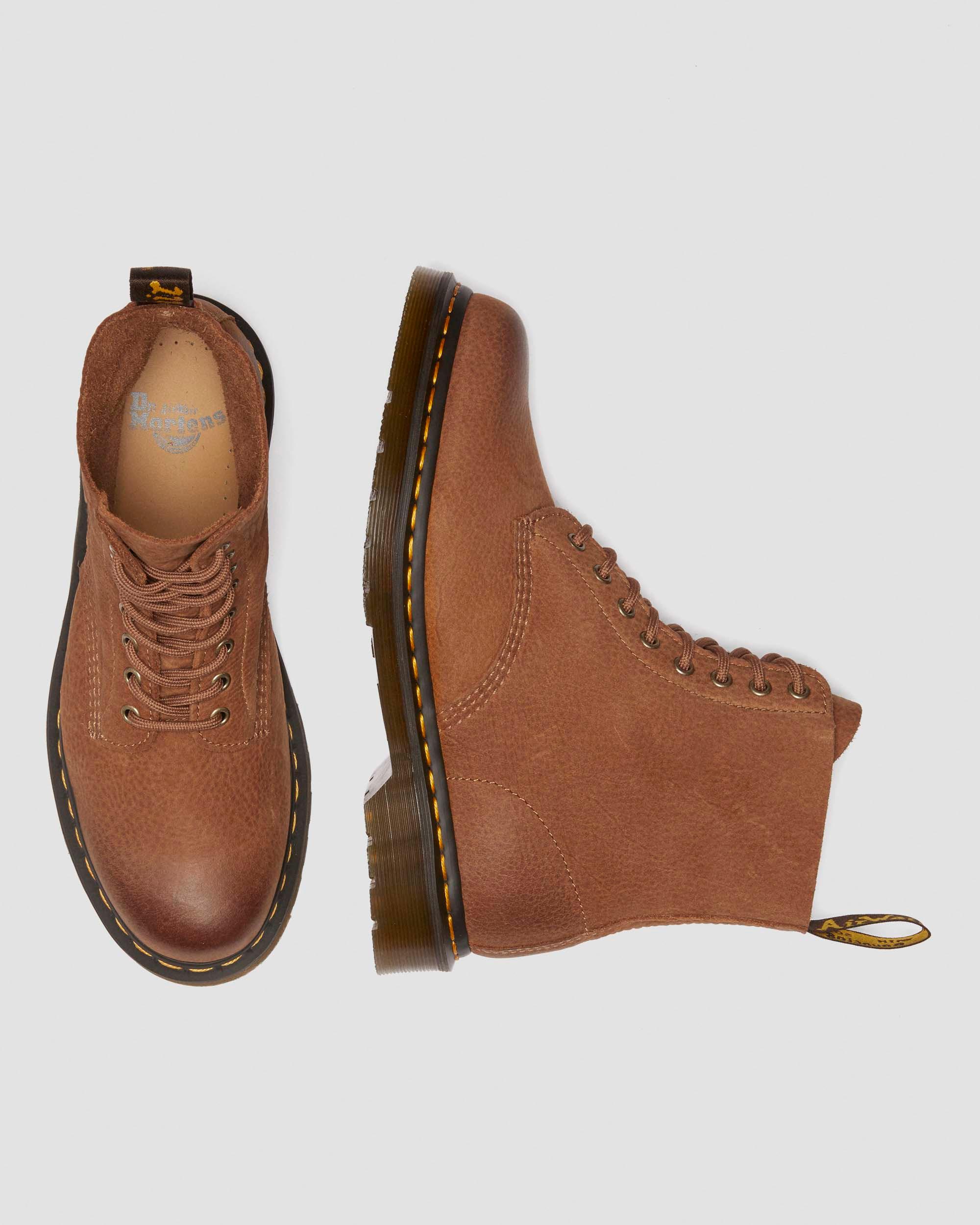 1460 Pascal Tumbled Nubuck boots in Desert Brown