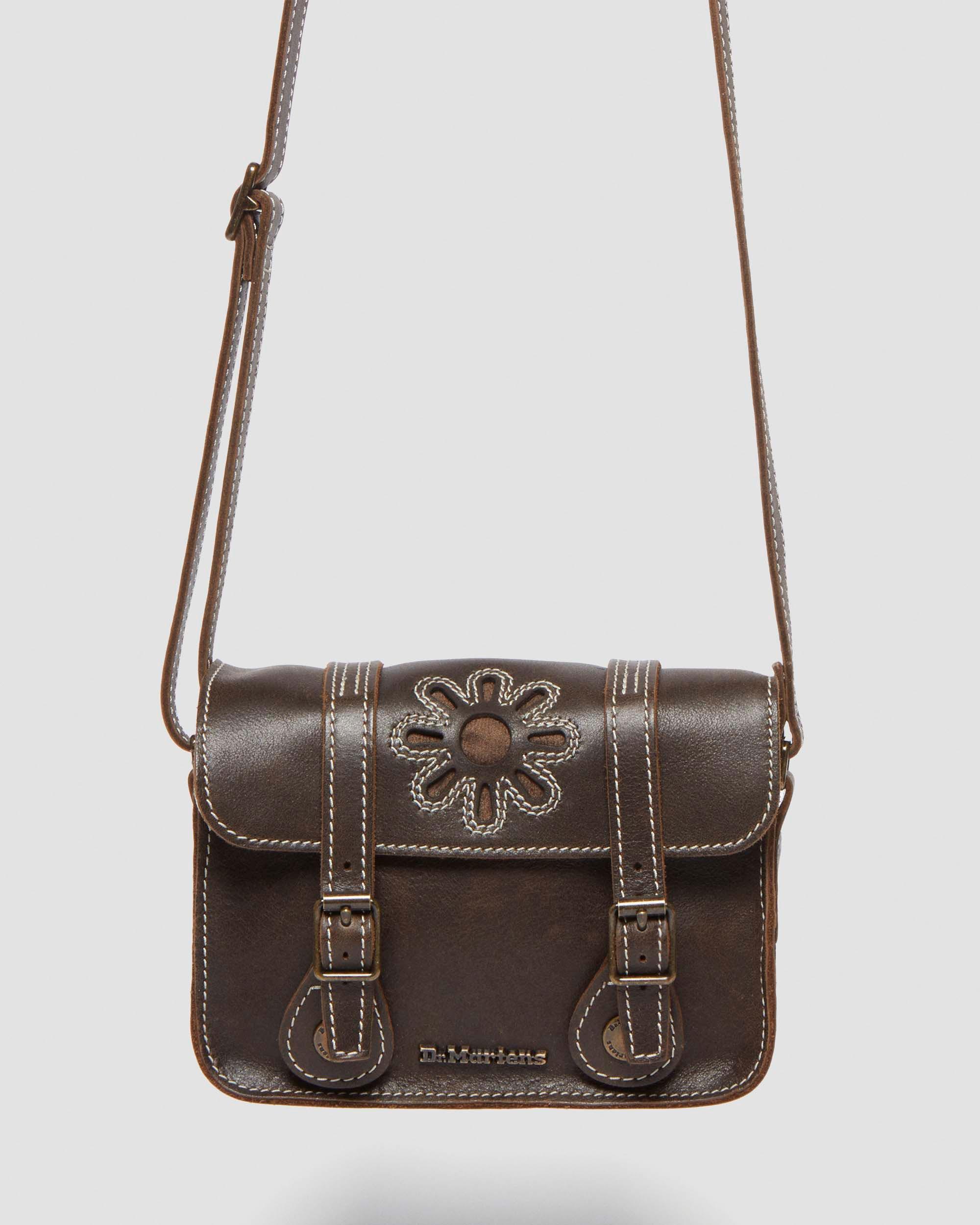 18 cm Floral Leather -olkalaukku