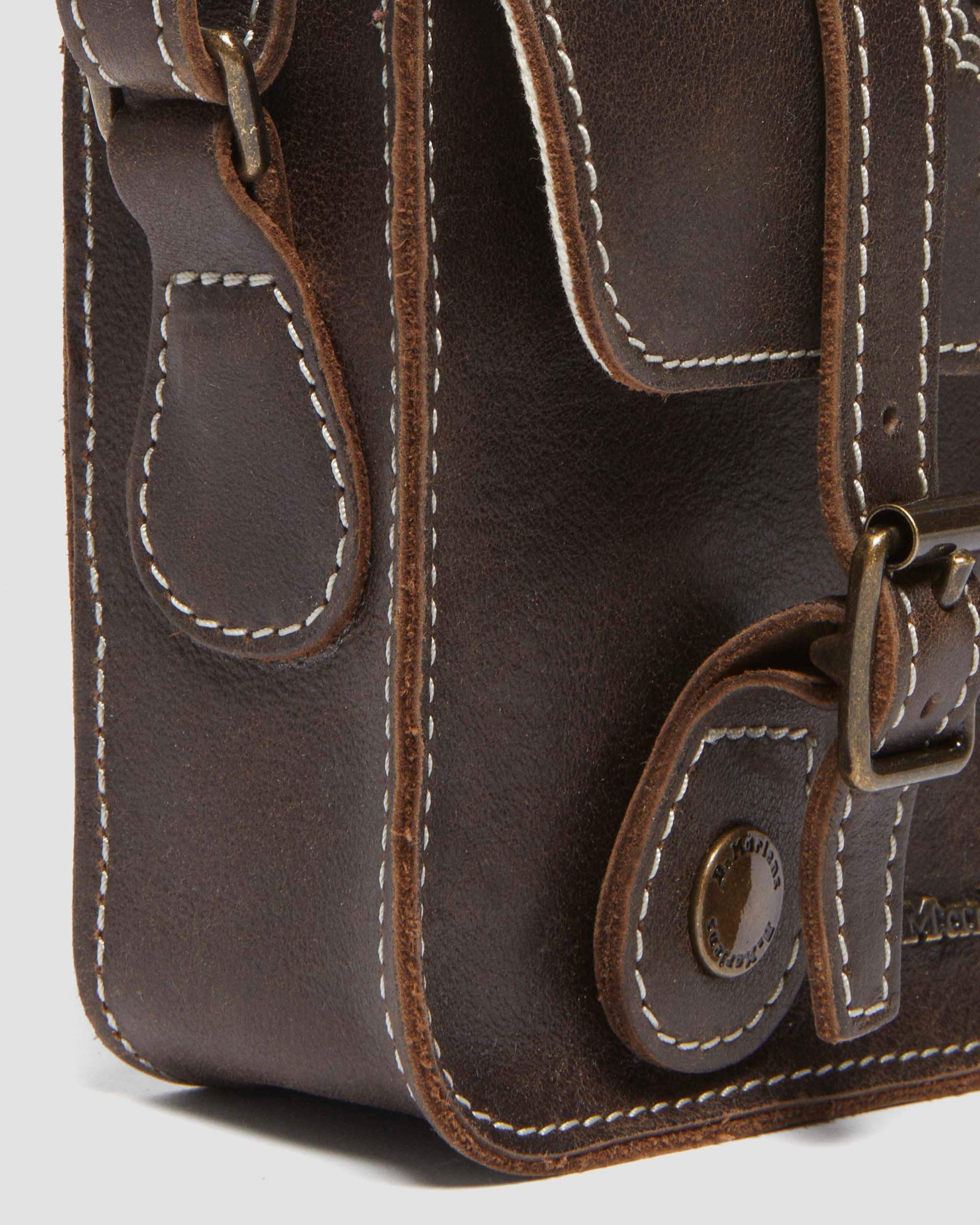 18 cm Floral Leather -olkalaukku