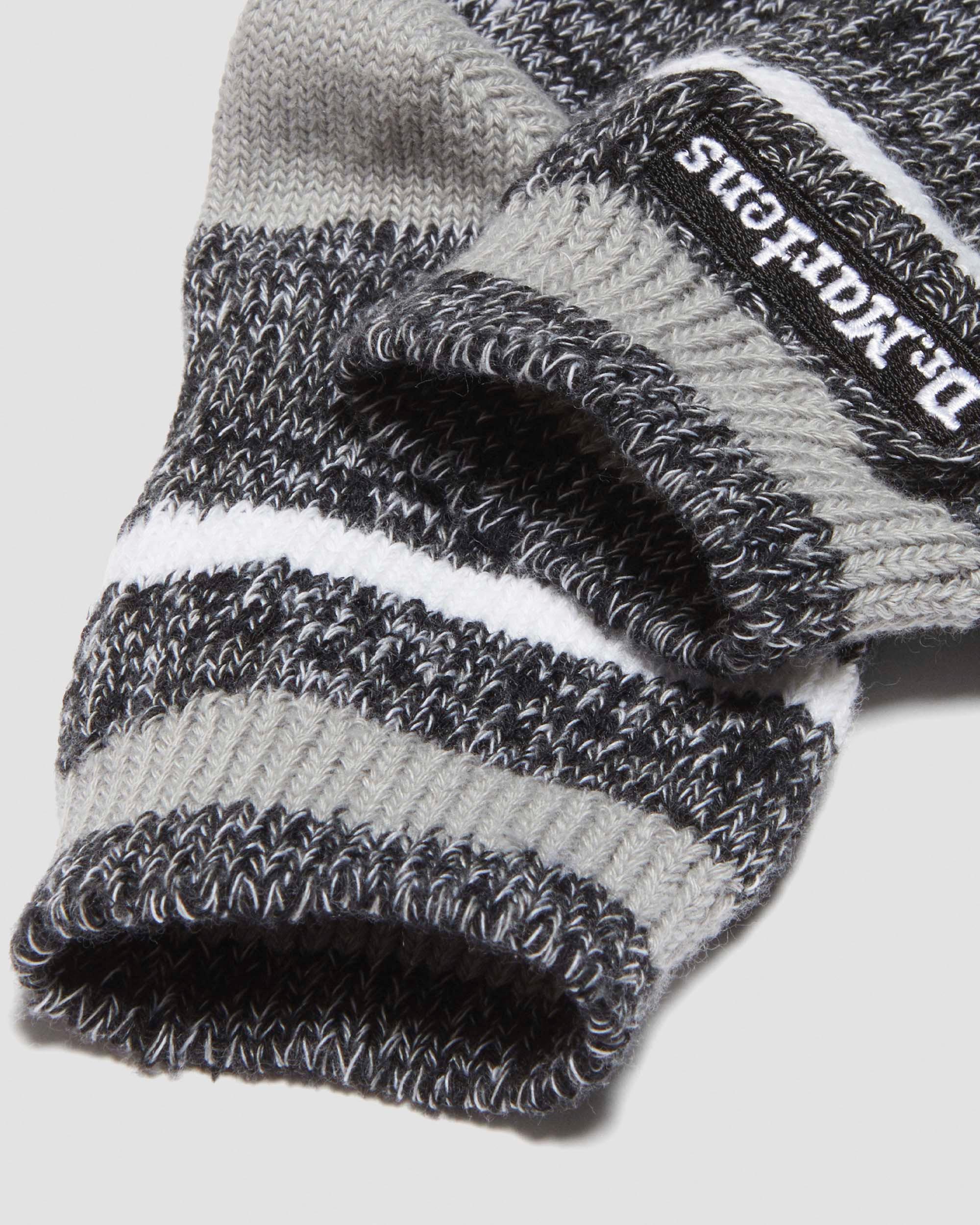 Calcetines cortos jaspeados de mezcla de algodón  in Negro