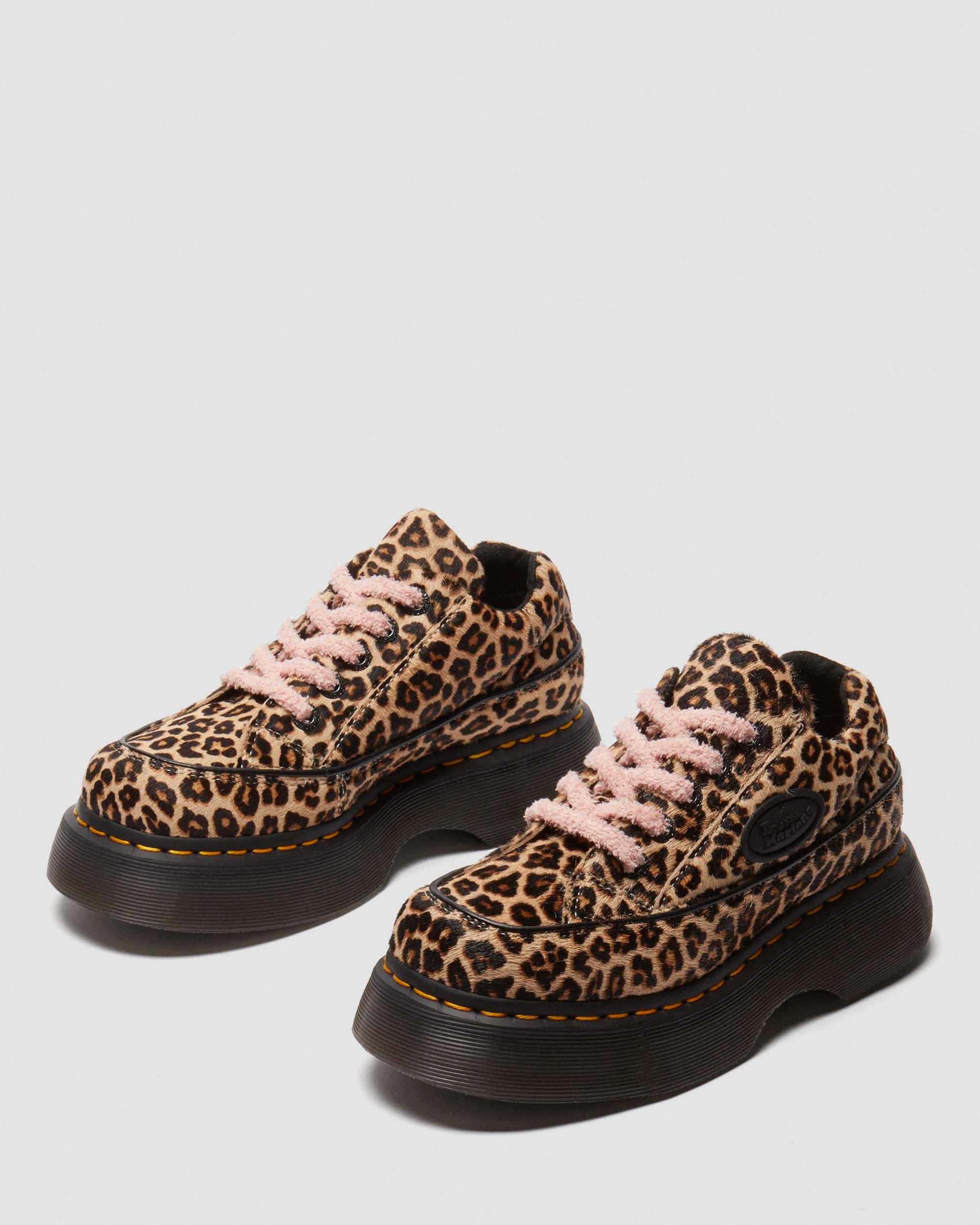 Buzz 5-eye leopard shoes in Light Tan