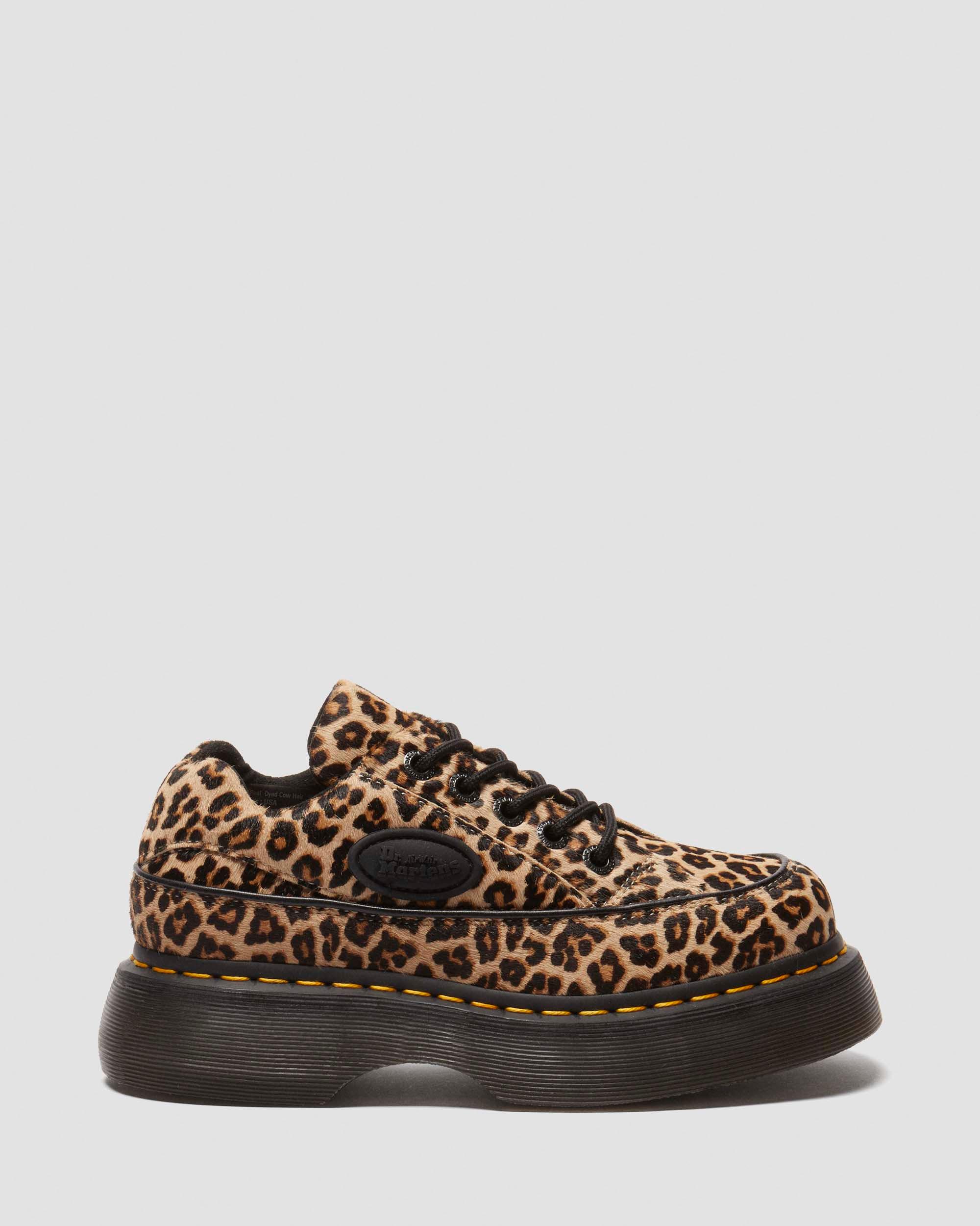 Buzz 5-eye leopard shoes in Light Tan
