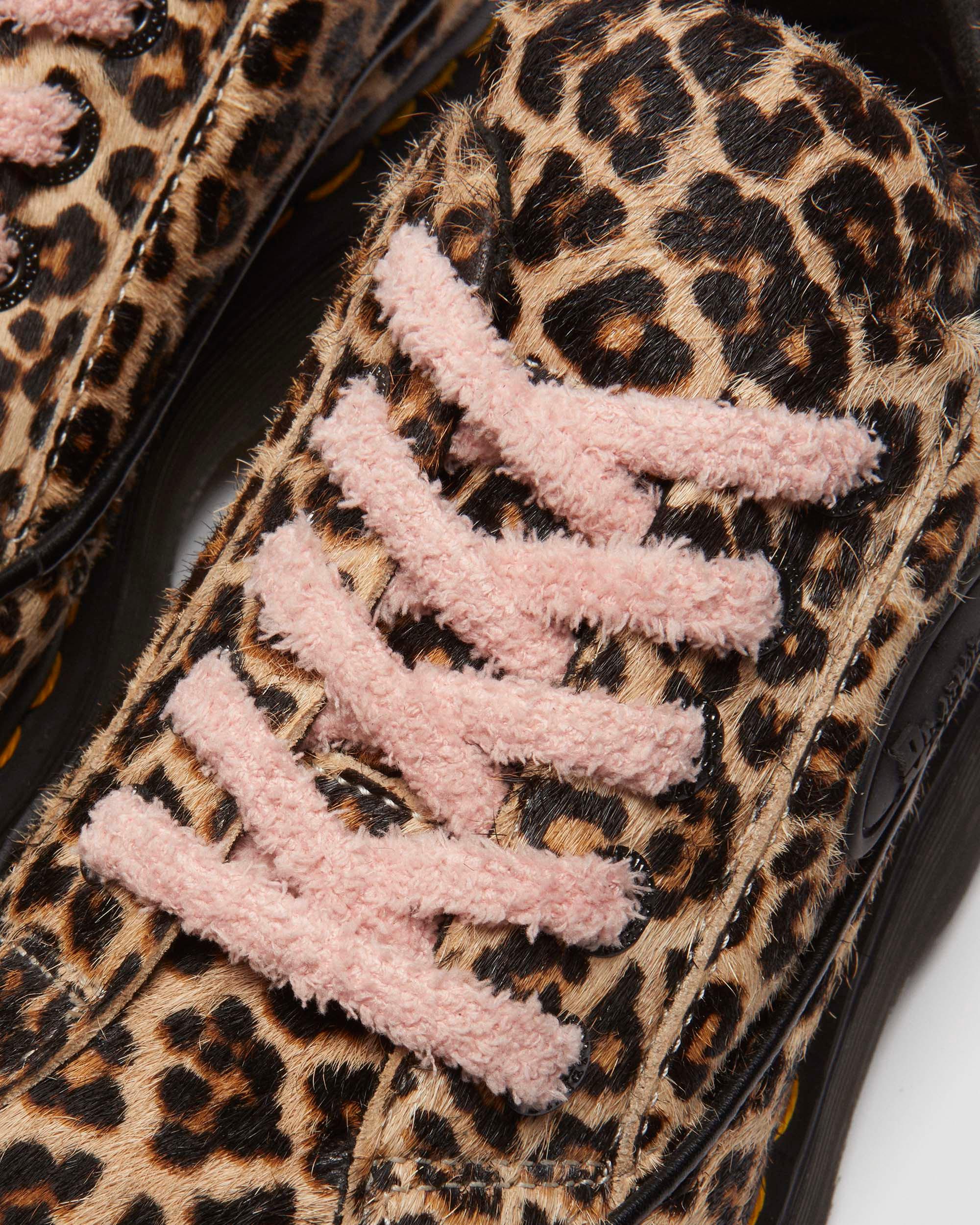 Buzz 5-eye leopard shoes in Light Tan