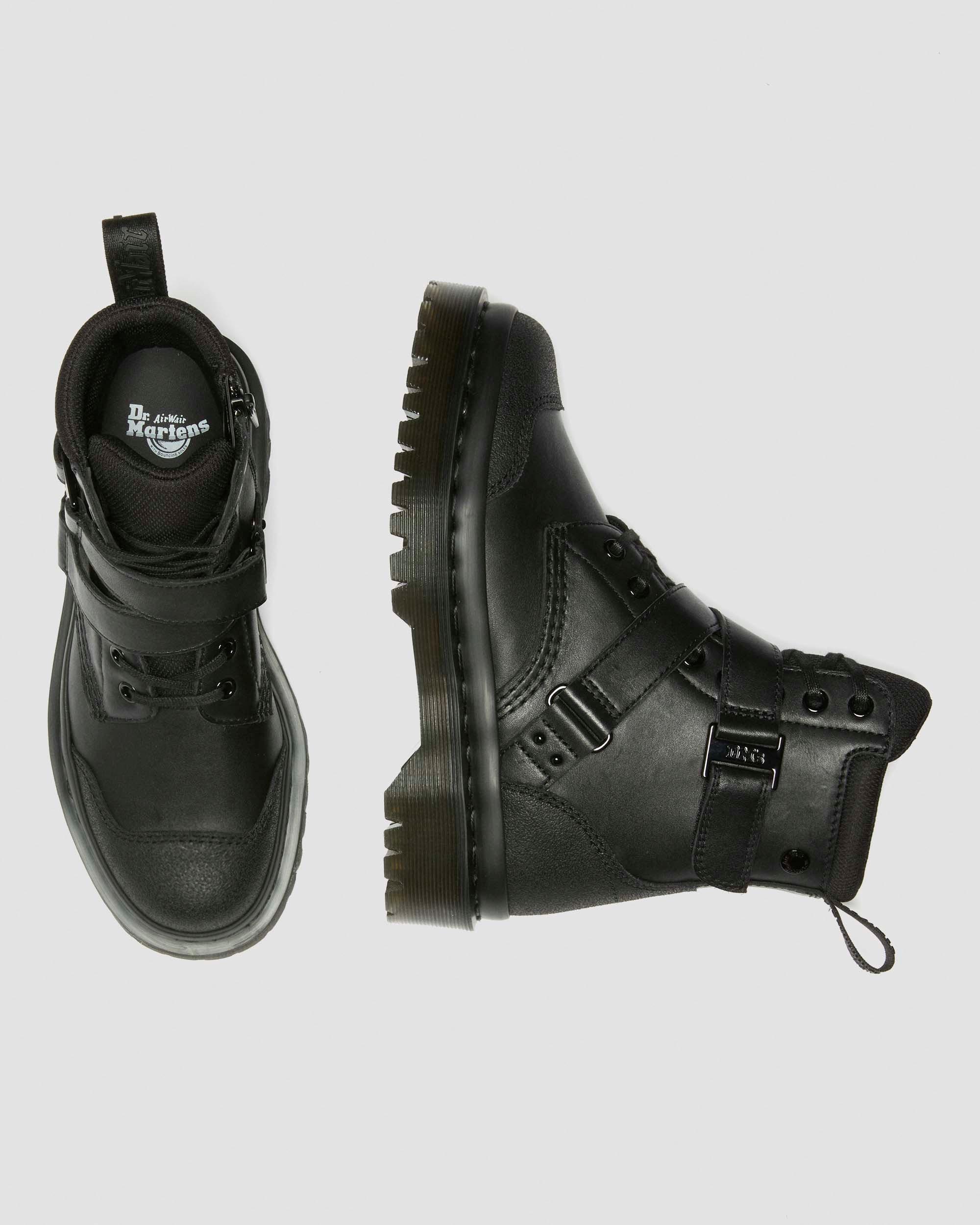 BOTAS 1460 BEX TECH STRAP DE PIEL   in Negro