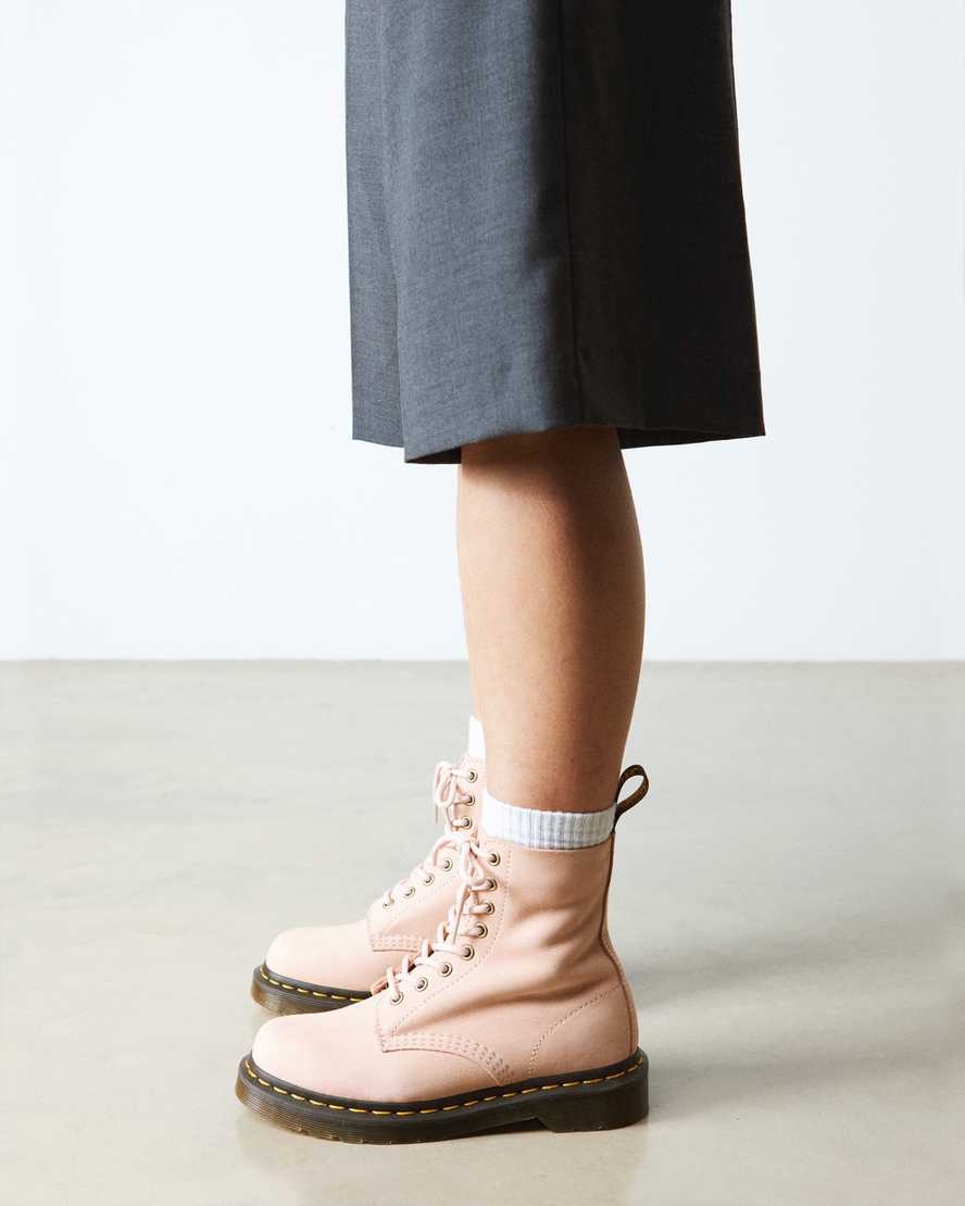 Dr. Martens' 1460 Pascal Nubuck Leather Boots In Pink