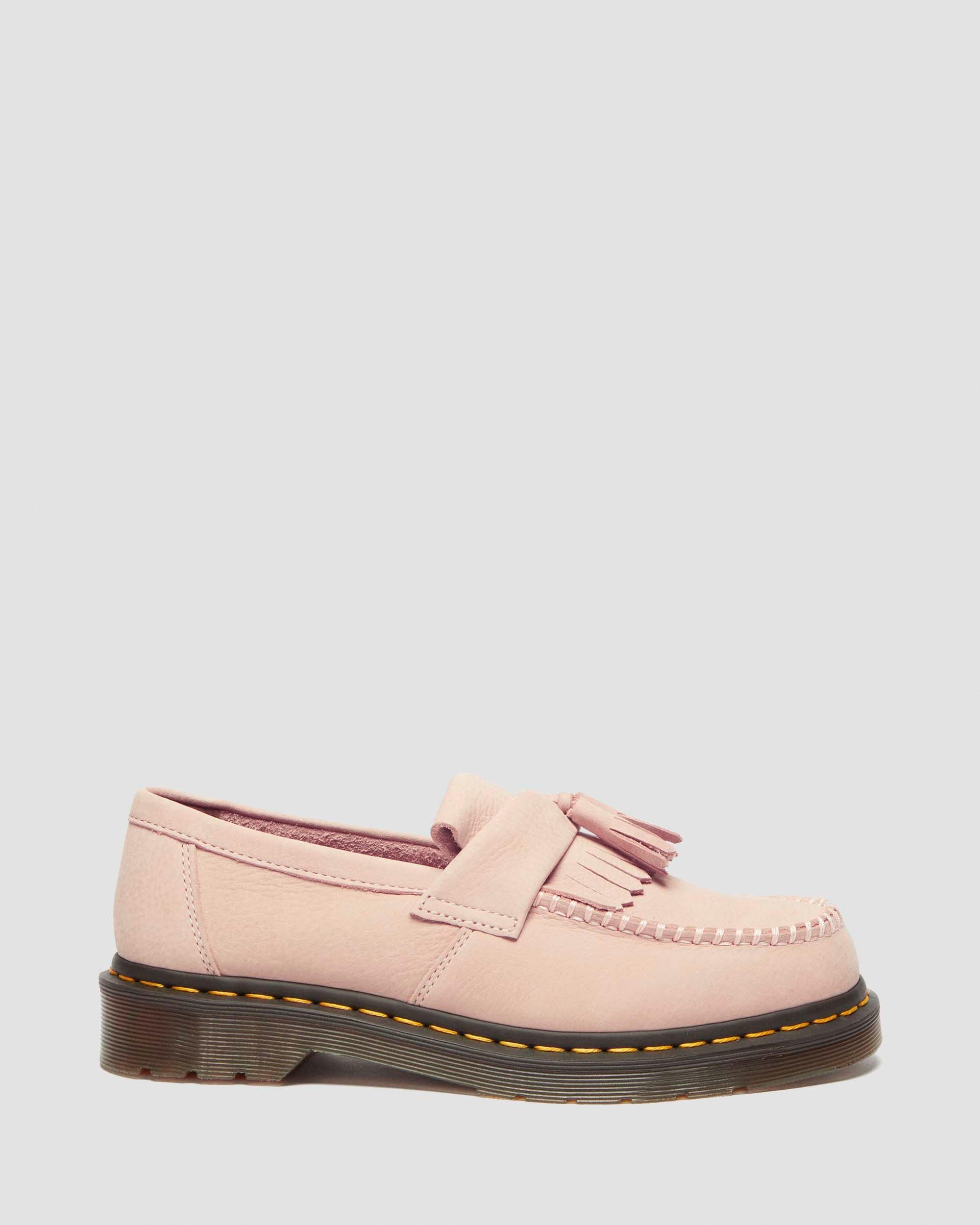 Mocassini Adrian in pelle Nabuk con nappe in Rosa Confetto