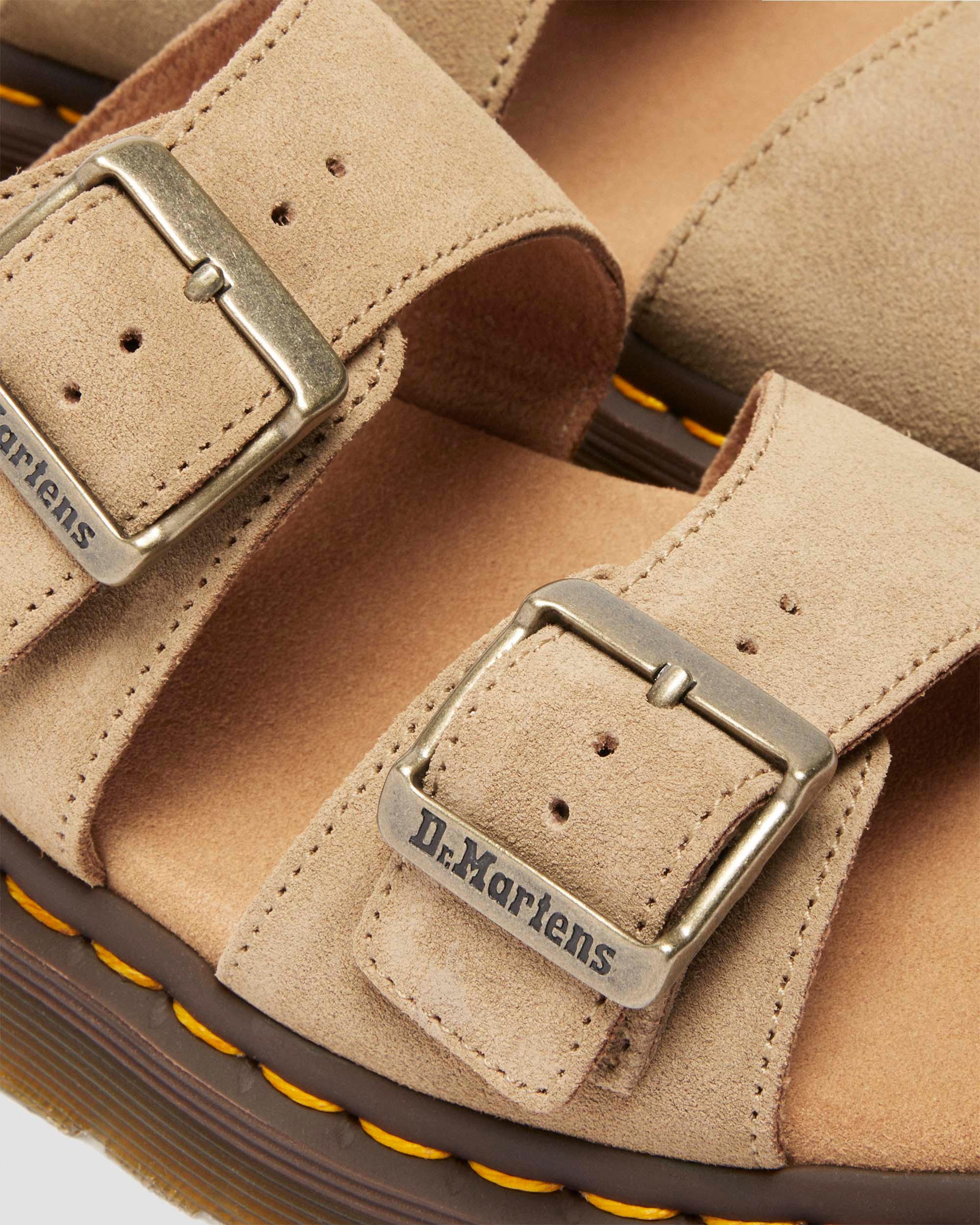 Josef suede slide sandals in SAVANNAH TAN