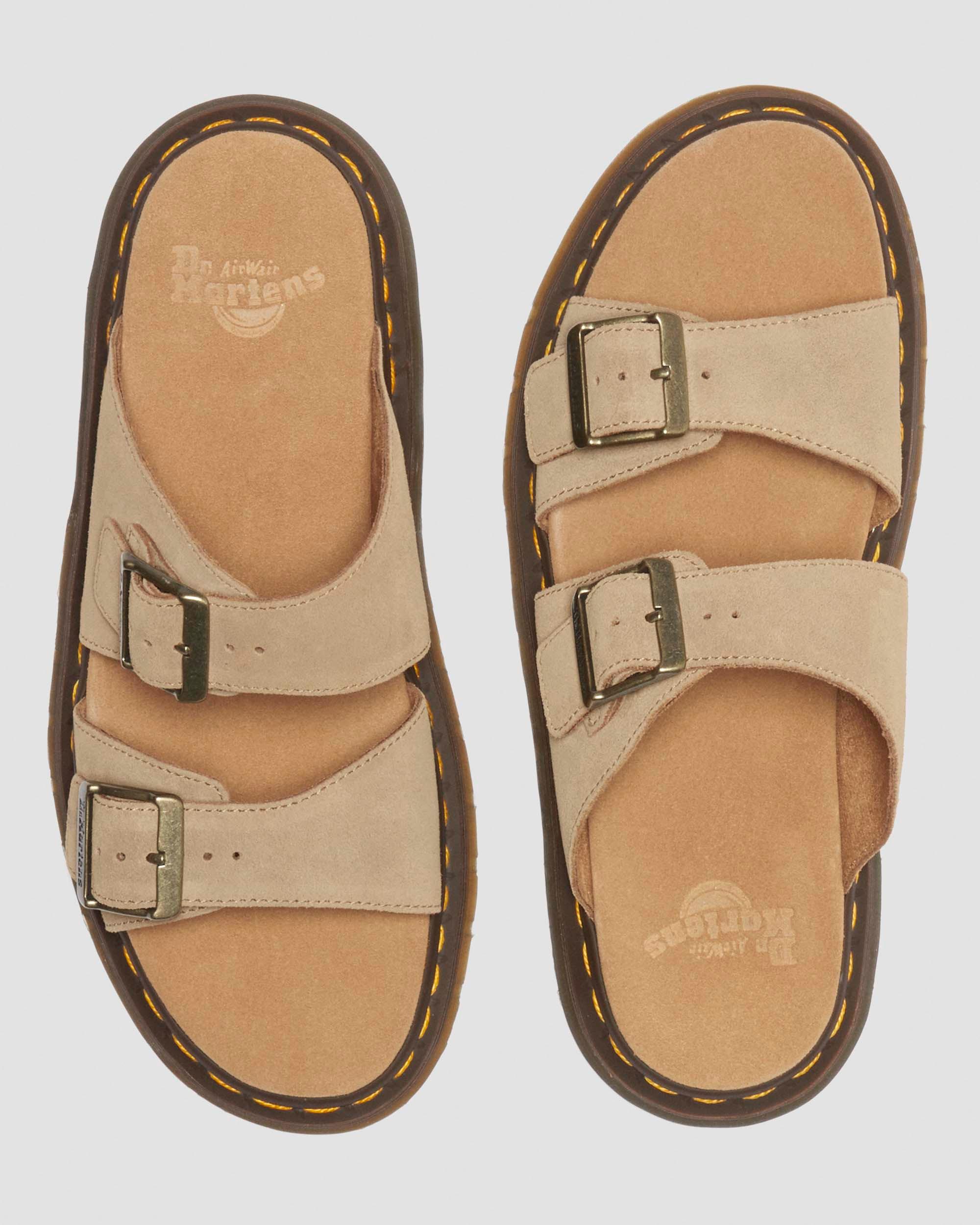 Josef Slide-sandaler i ruskind in Cámel