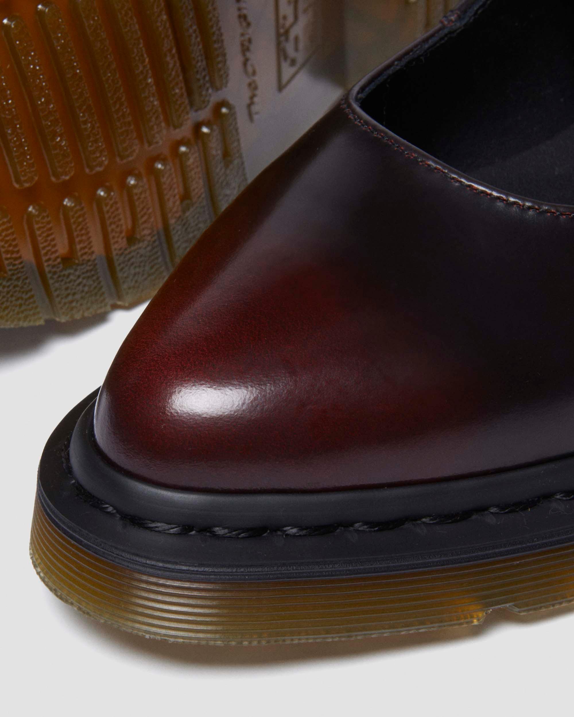 Elphie Mary Jane Leder Schuhe in Cherry Red