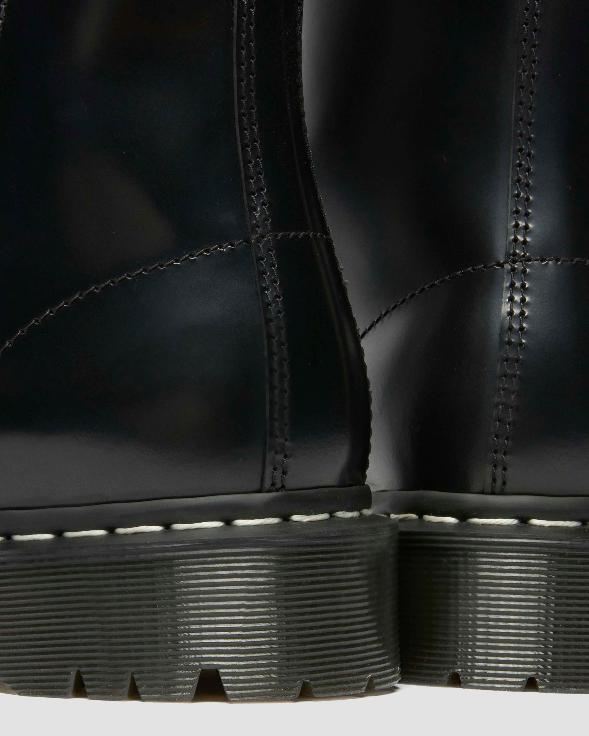 Dr. Martens 黒 レザー ローファー ジッパー付き