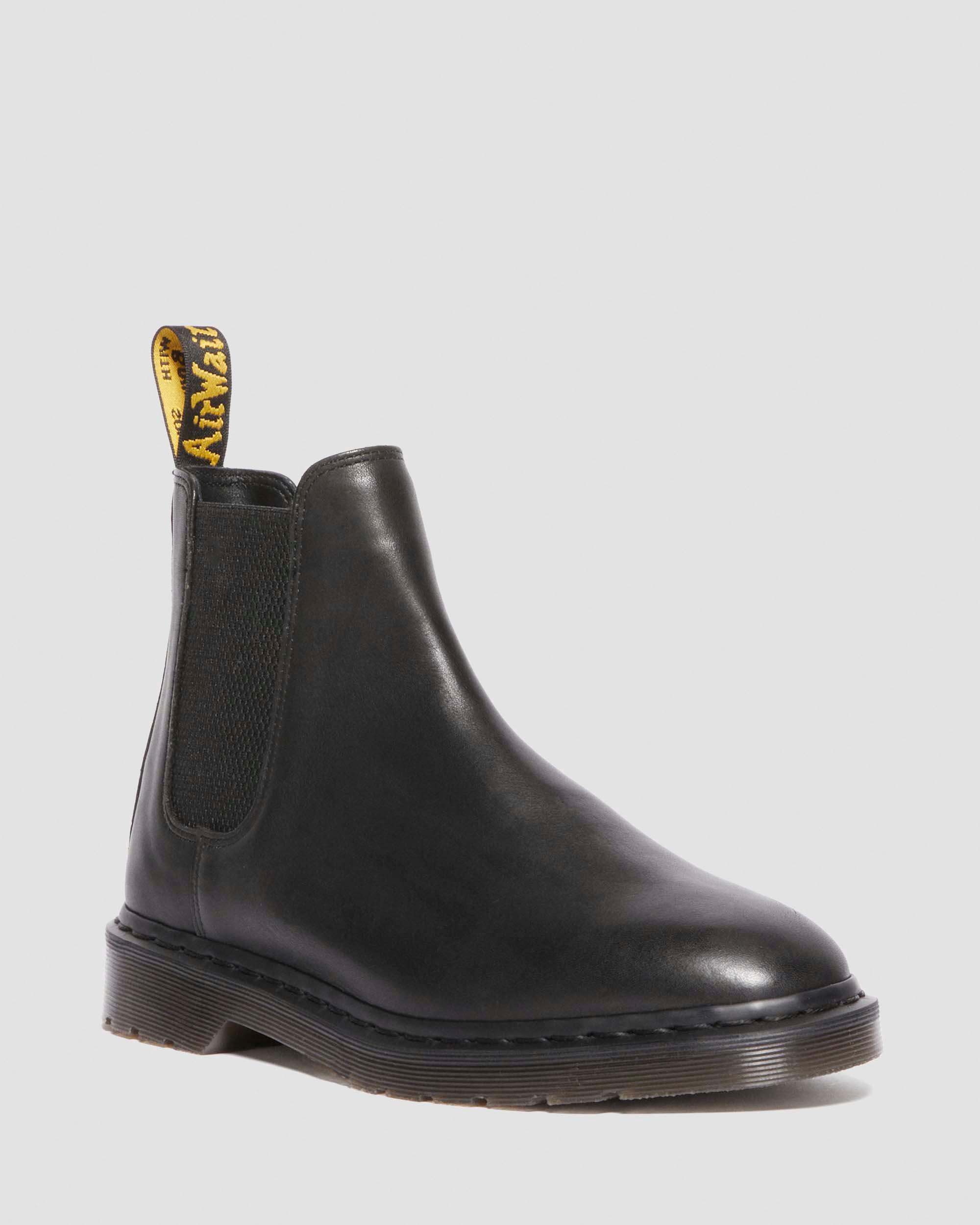 Graeme Analine Leren Chelsea Boots in Black