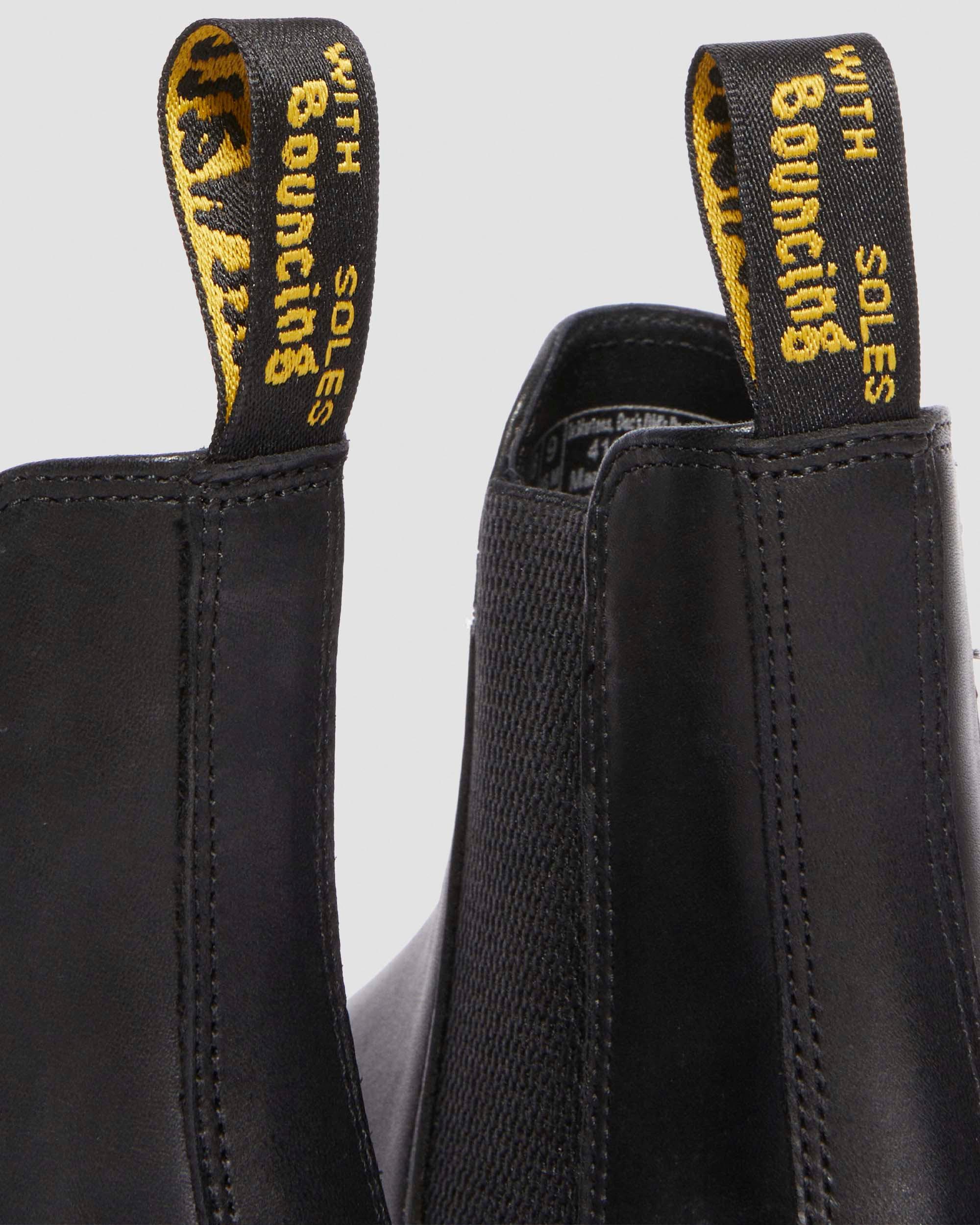 Graeme Analine Leren Chelsea Boots in Black