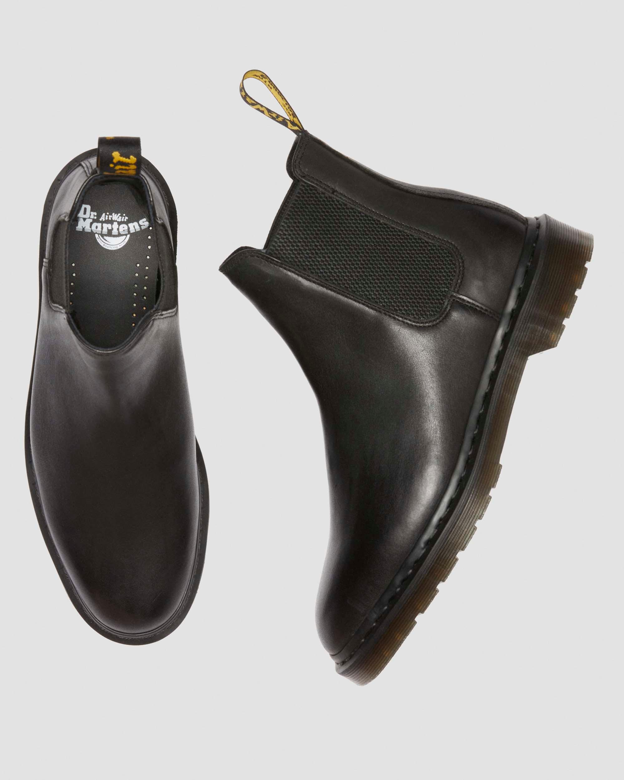 Graeme Analine Leren Chelsea Boots in Black