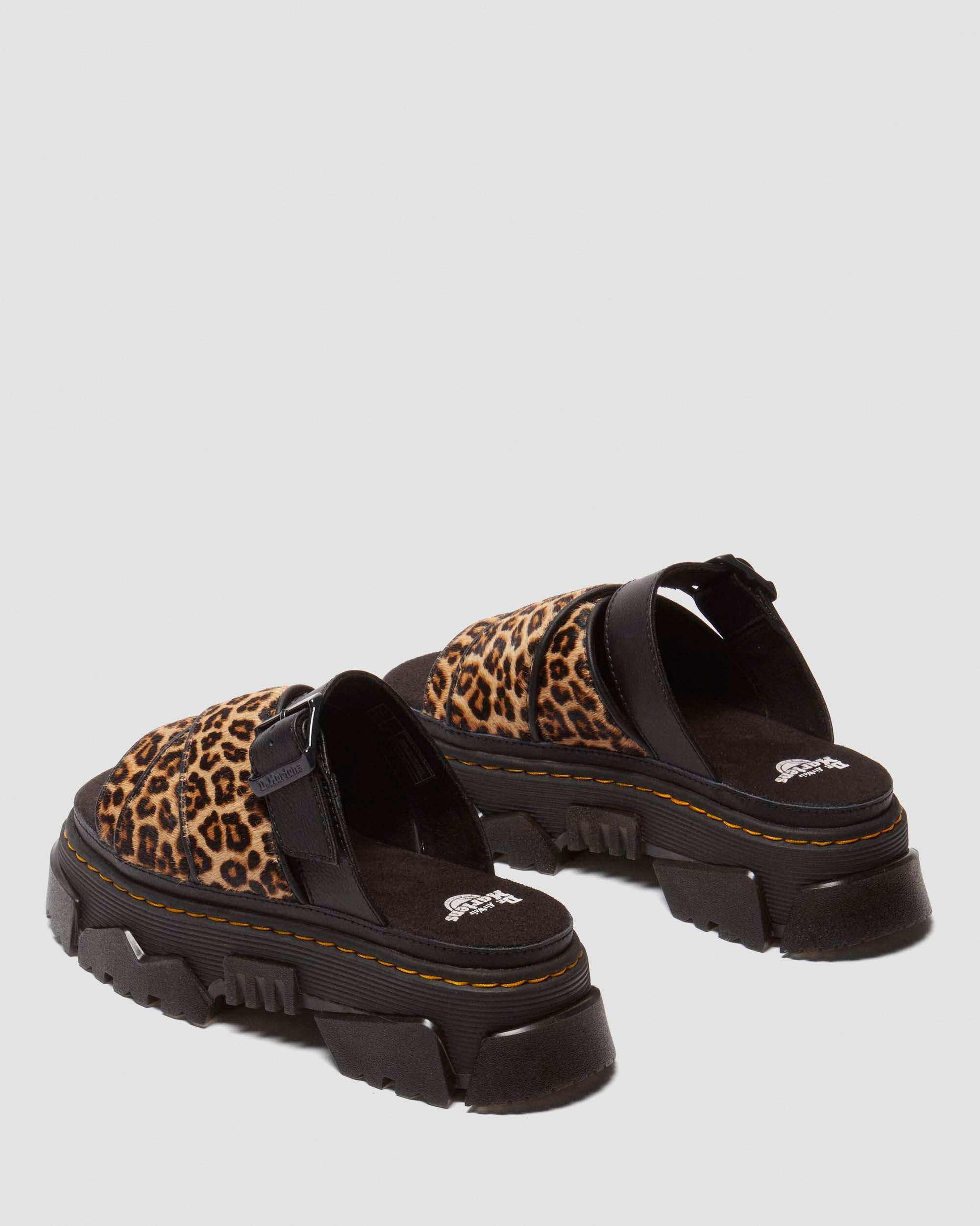 Mattison leopard Slide sandals in Light Tan