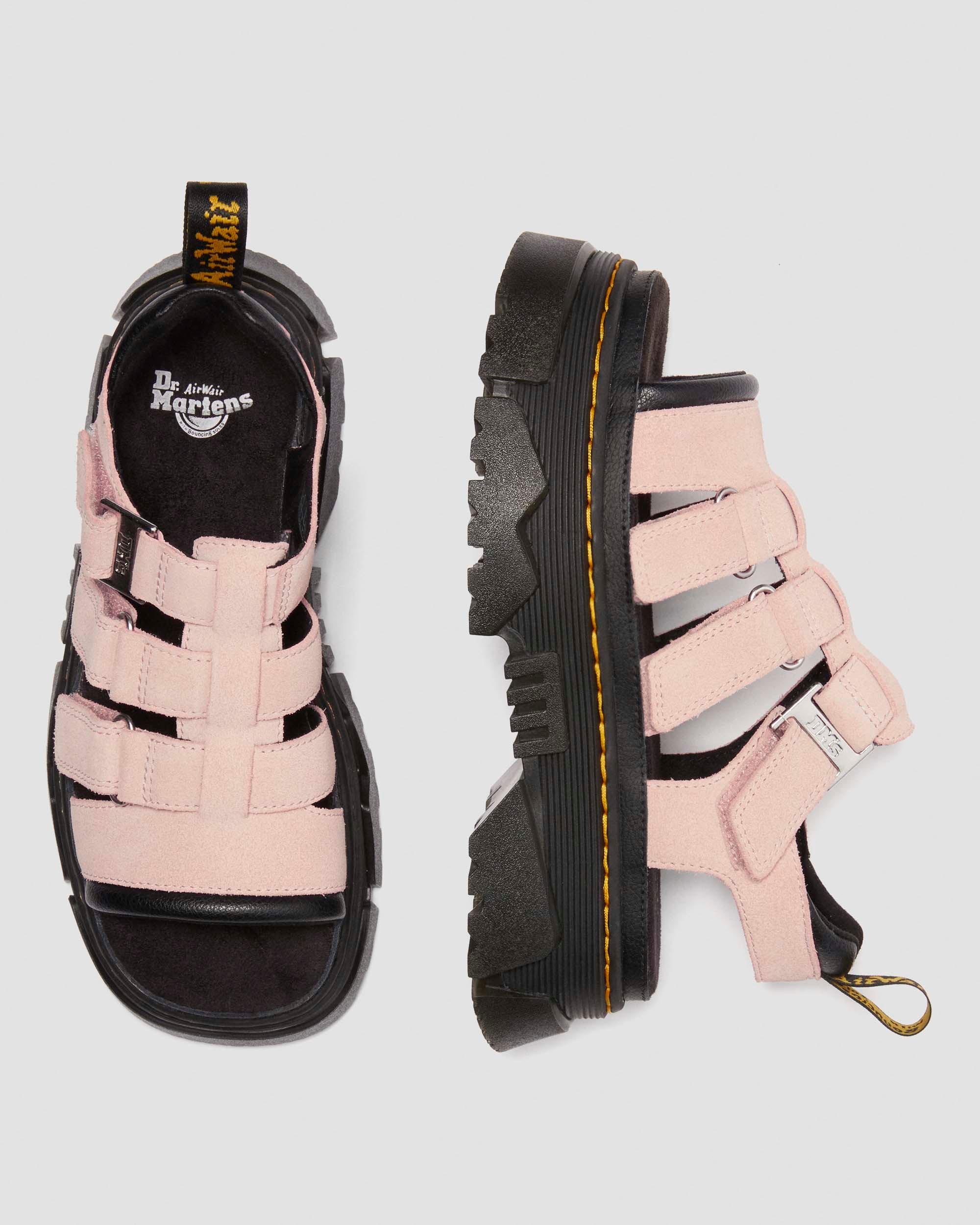Mattison 3 Strap sandals in Powder Pink | Dr. Martens