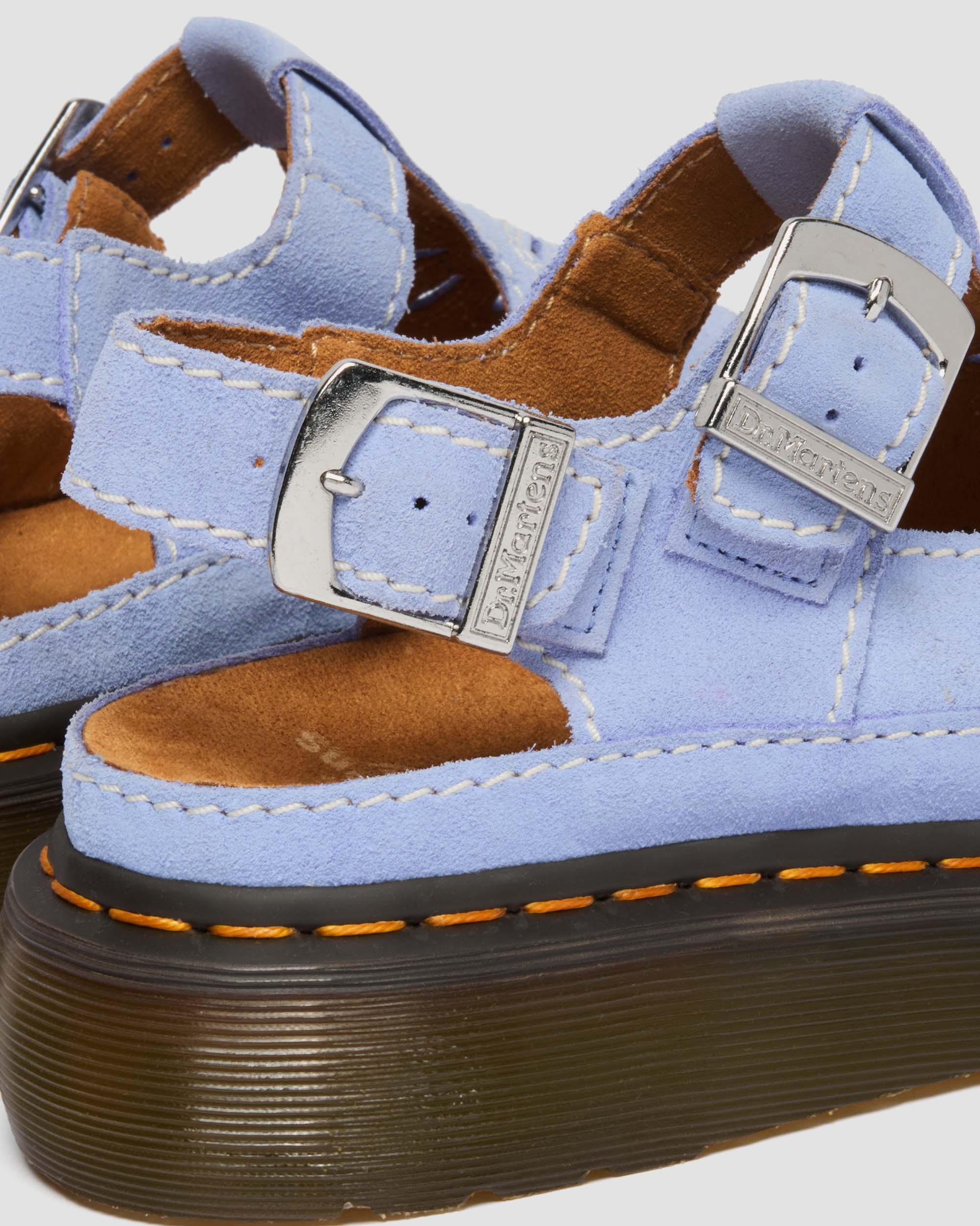 Dunnet Flower Buttersoft leather sandals in CORNFLOWER BLUE