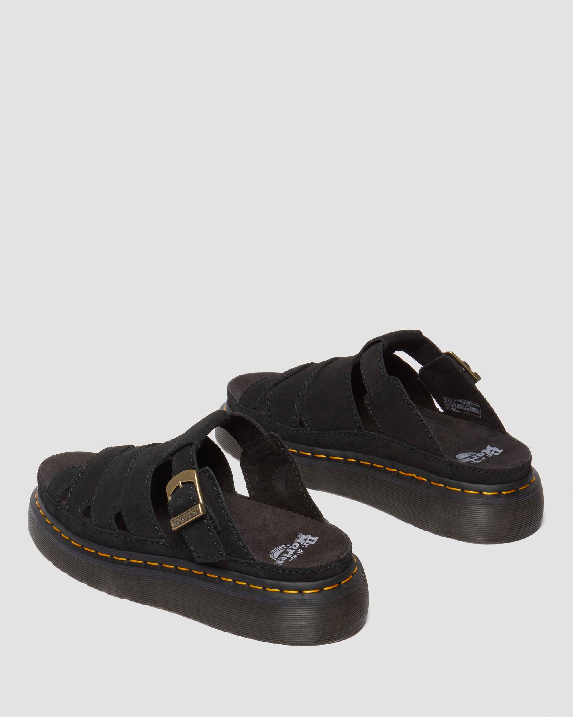 Maxxy Slide Buttersoft leather sandals in Black