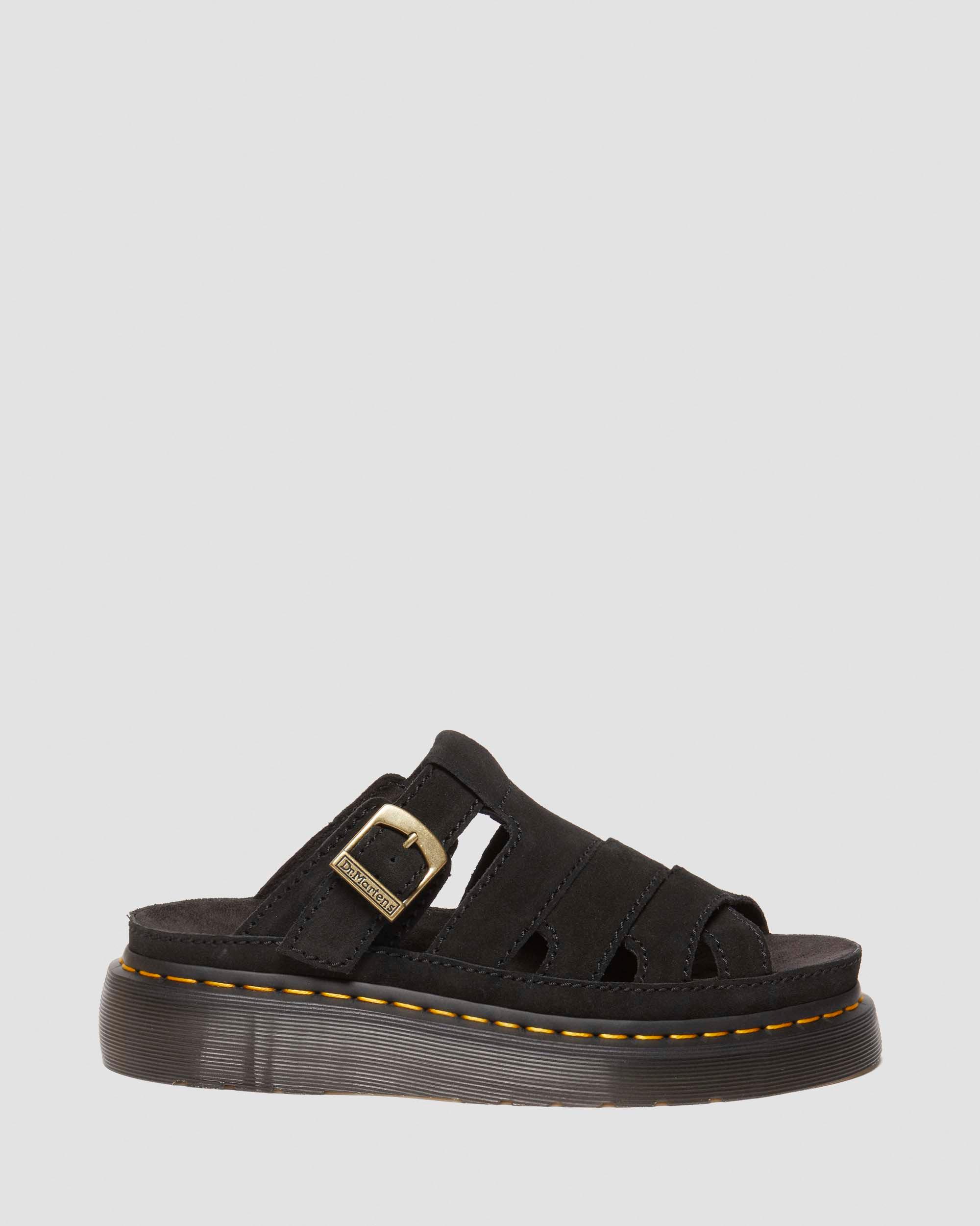 Maxxy Slide Buttersoft leather sandals in Black