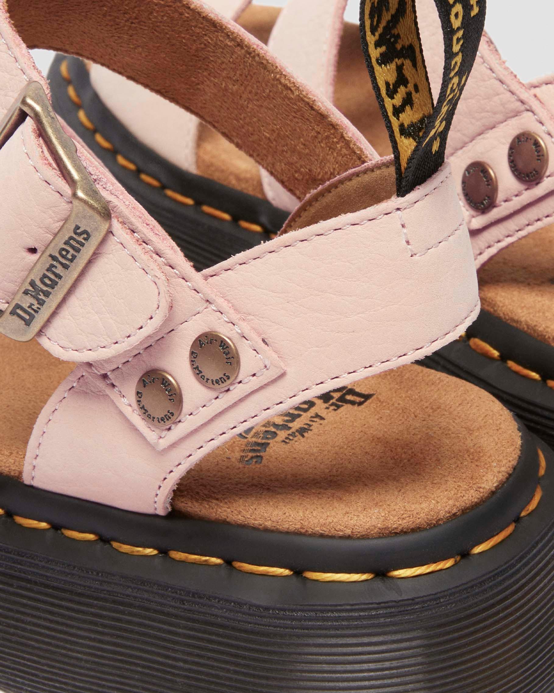 Gryphon Quad Nubuck Sandalen in Puderrosa