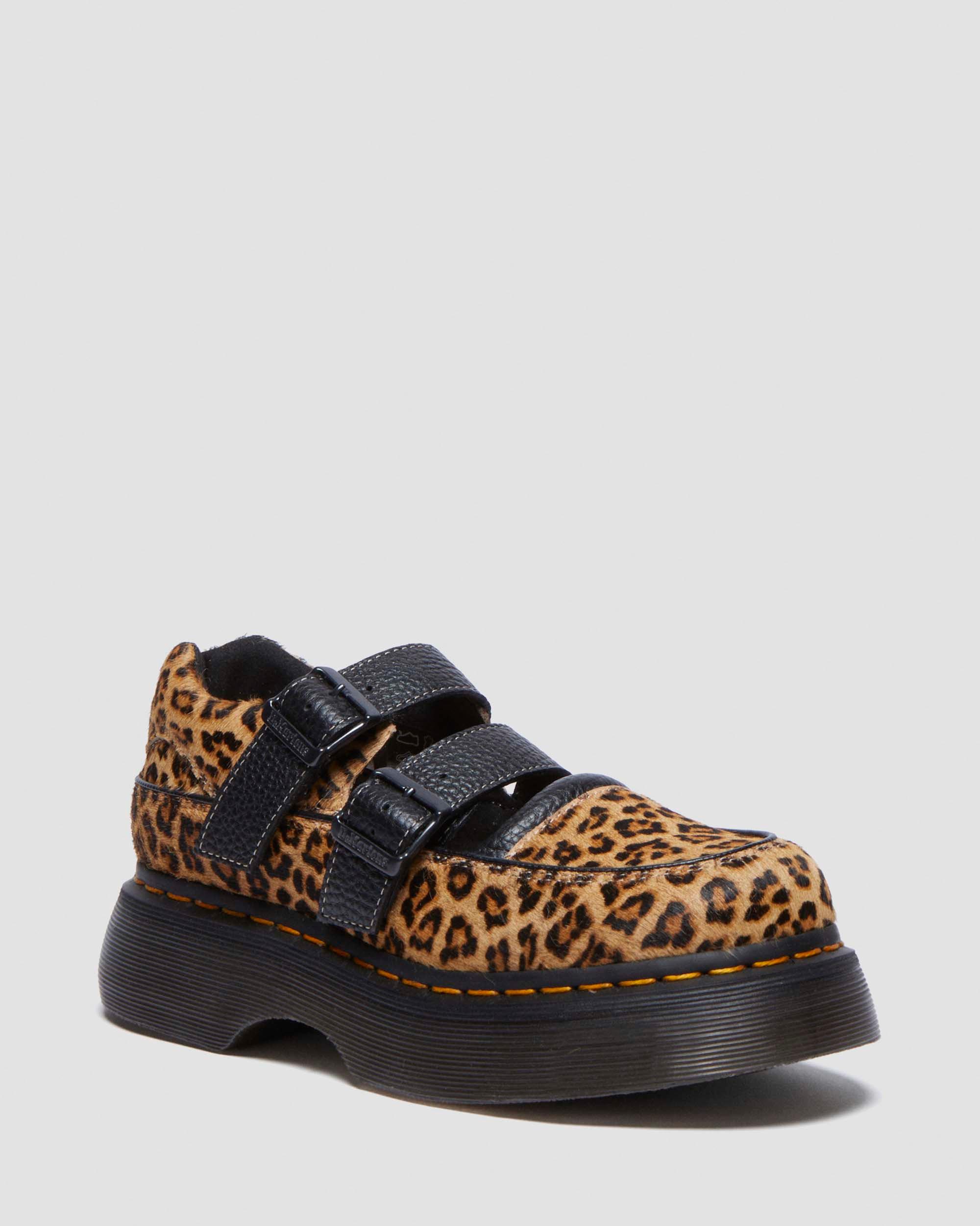 Buzz leopard Mary Jane shoes in Light Tan