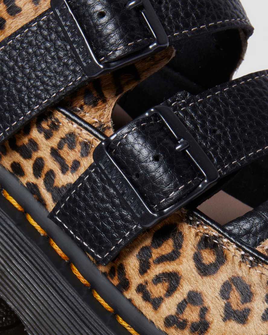 DR. MARTENS' LEDER BUZZ LEOPARD MARY JANE SCHUHE