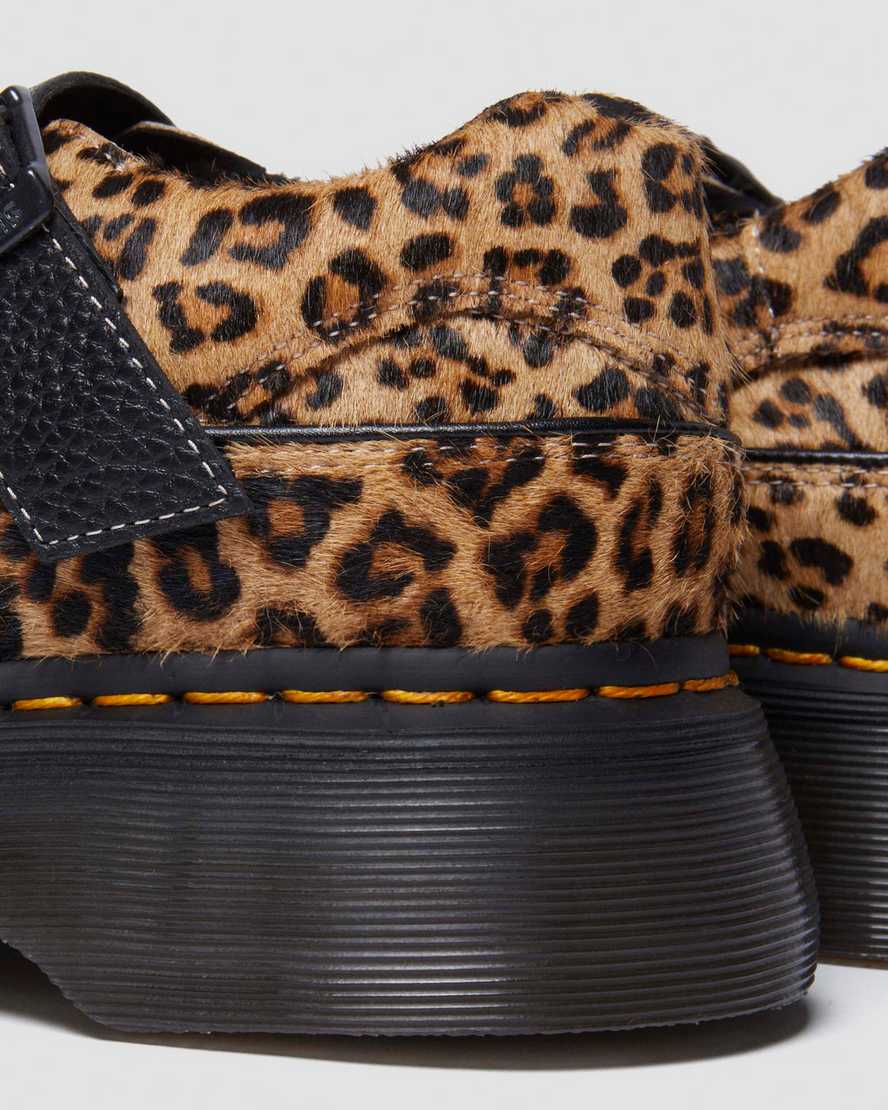 DR. MARTENS' LEDER BUZZ LEOPARD MARY JANE SCHUHE