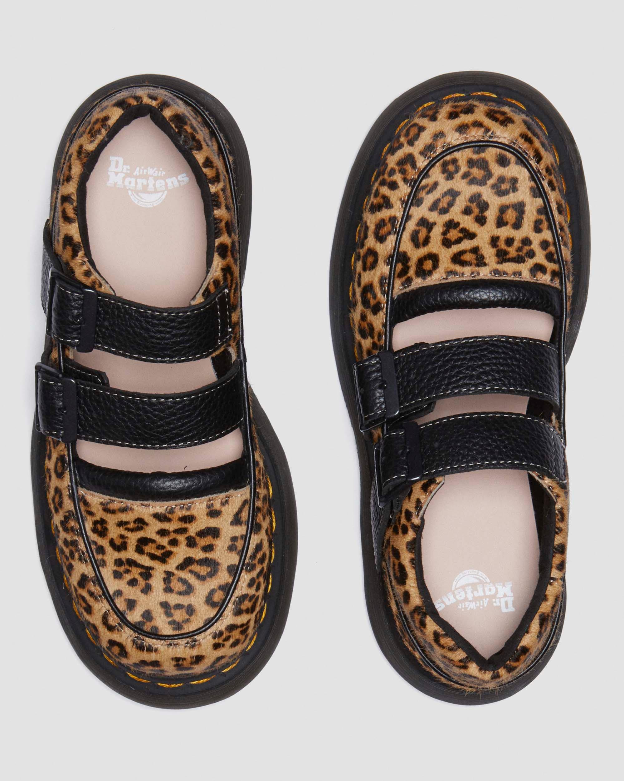 Buzz leopard Mary Jane shoes in Light Tan