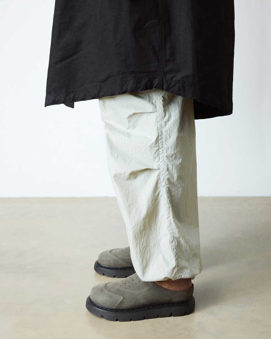 Dr. Martens' Taupe Vent Xx02 Mules In Gray