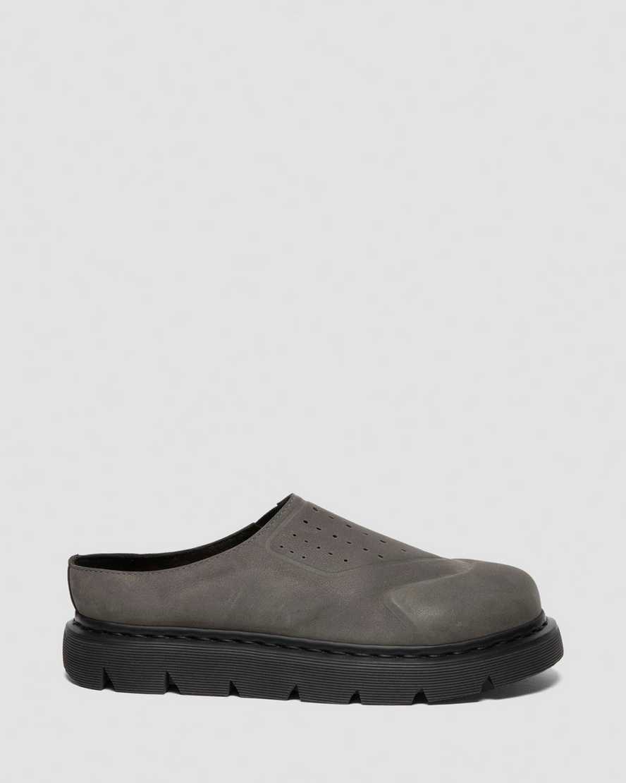 Dr. Martens' Taupe Vent Xx02 Mules In Gray