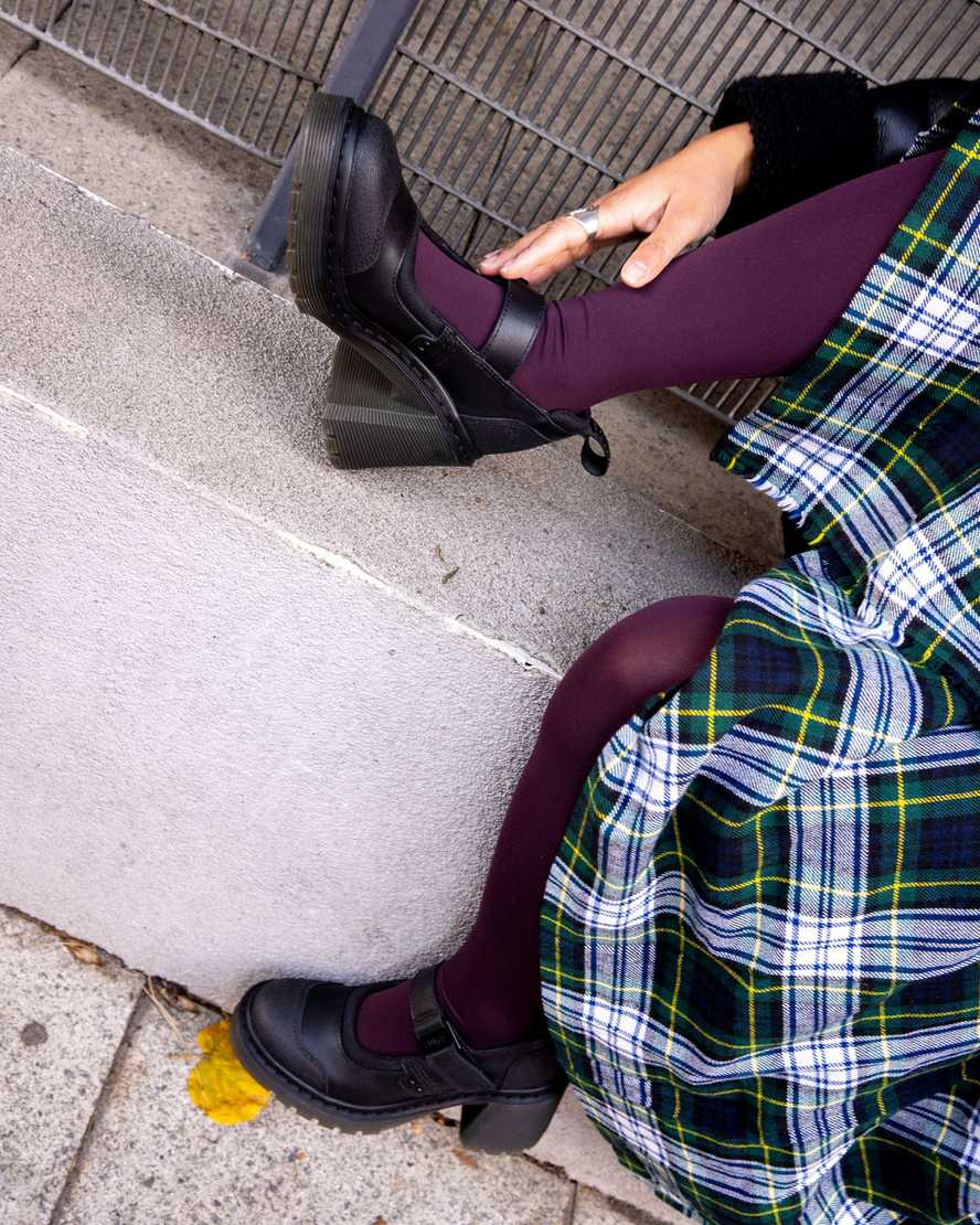 DR. MARTENS' EVIEE TECH STRAP MARY JANE HEELED SHOES