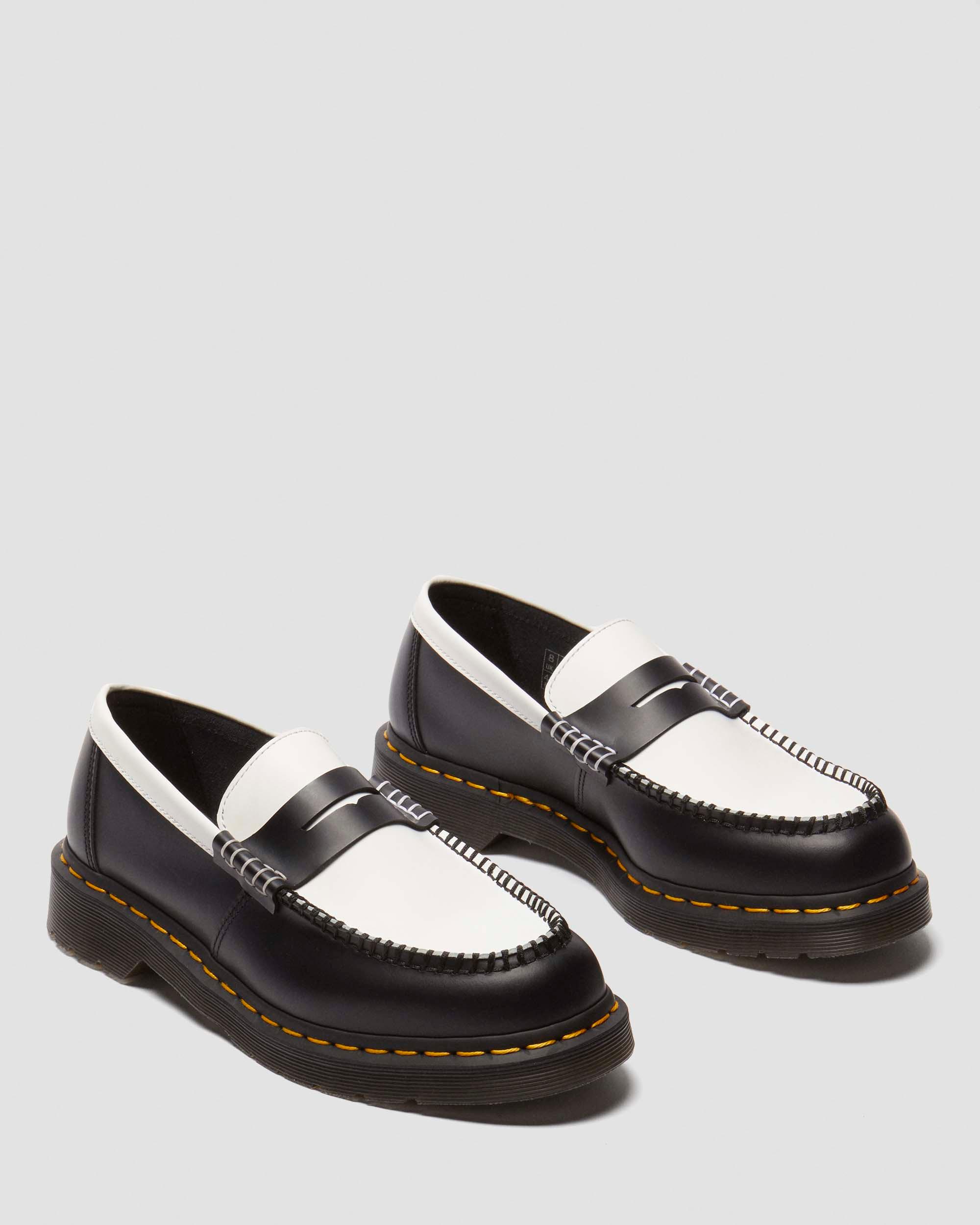 Musta Penton Two-Tone Smooth Leather -loaferit