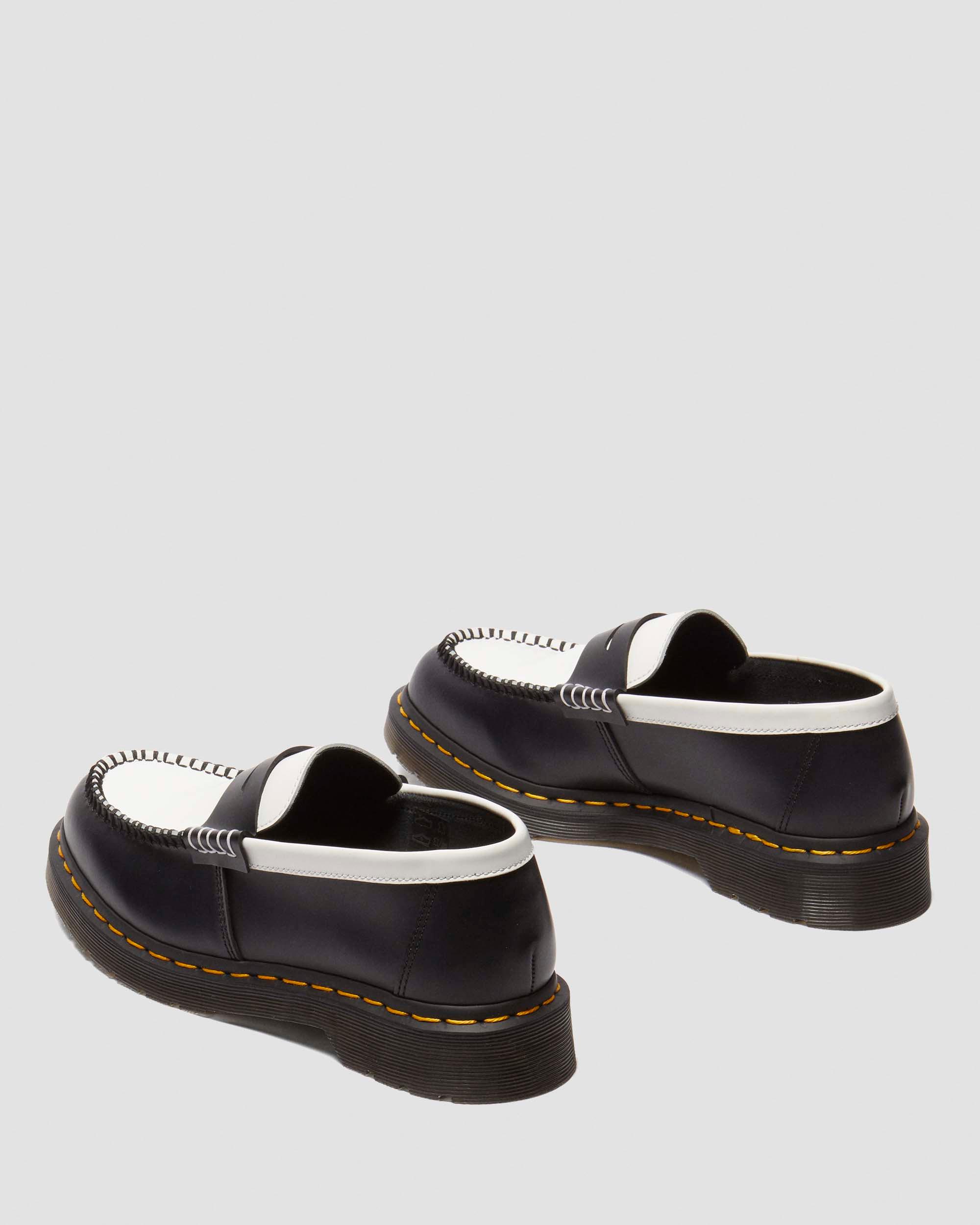 Musta Penton Two-Tone Smooth Leather -loaferit