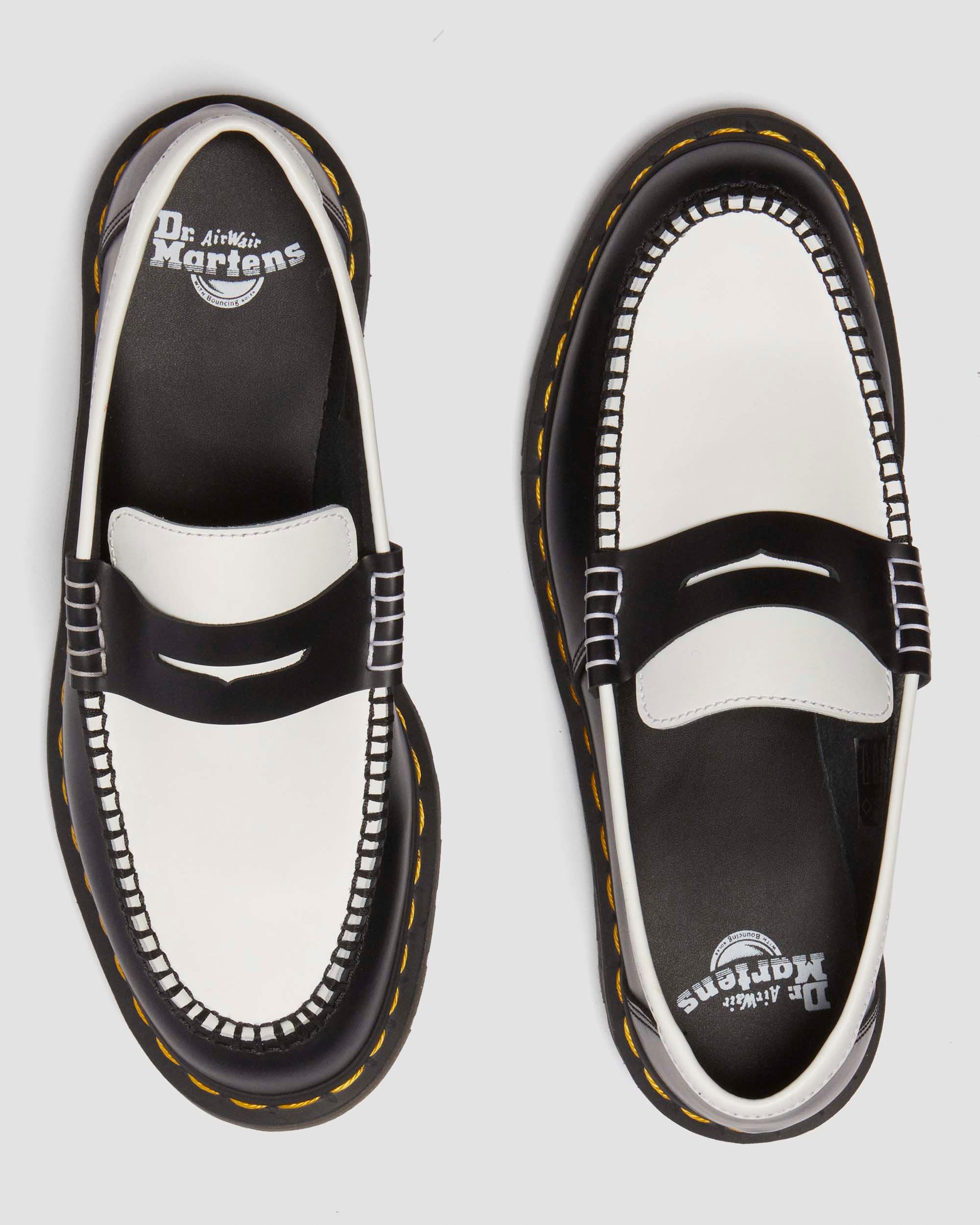Musta Penton Two-Tone Smooth Leather -loaferit