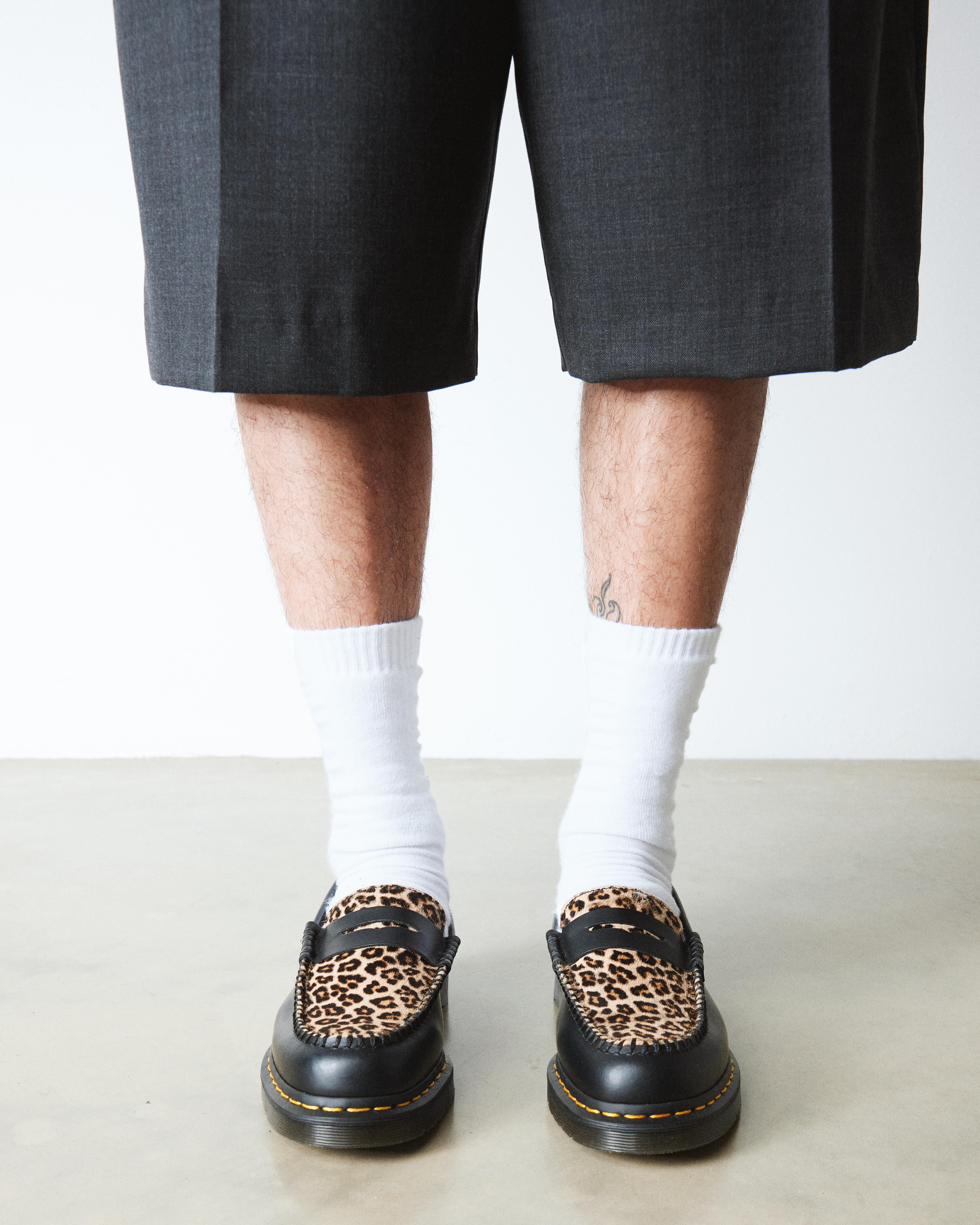 Penton Hair On & Smooth leather loafers in Black+Light Tan