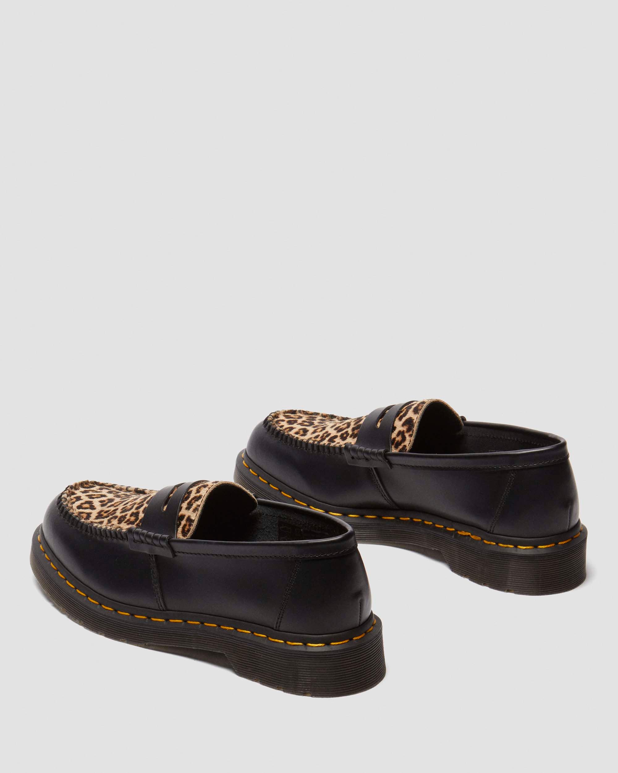 Penton Hair On & Smooth leather loafers in Black+Light Tan