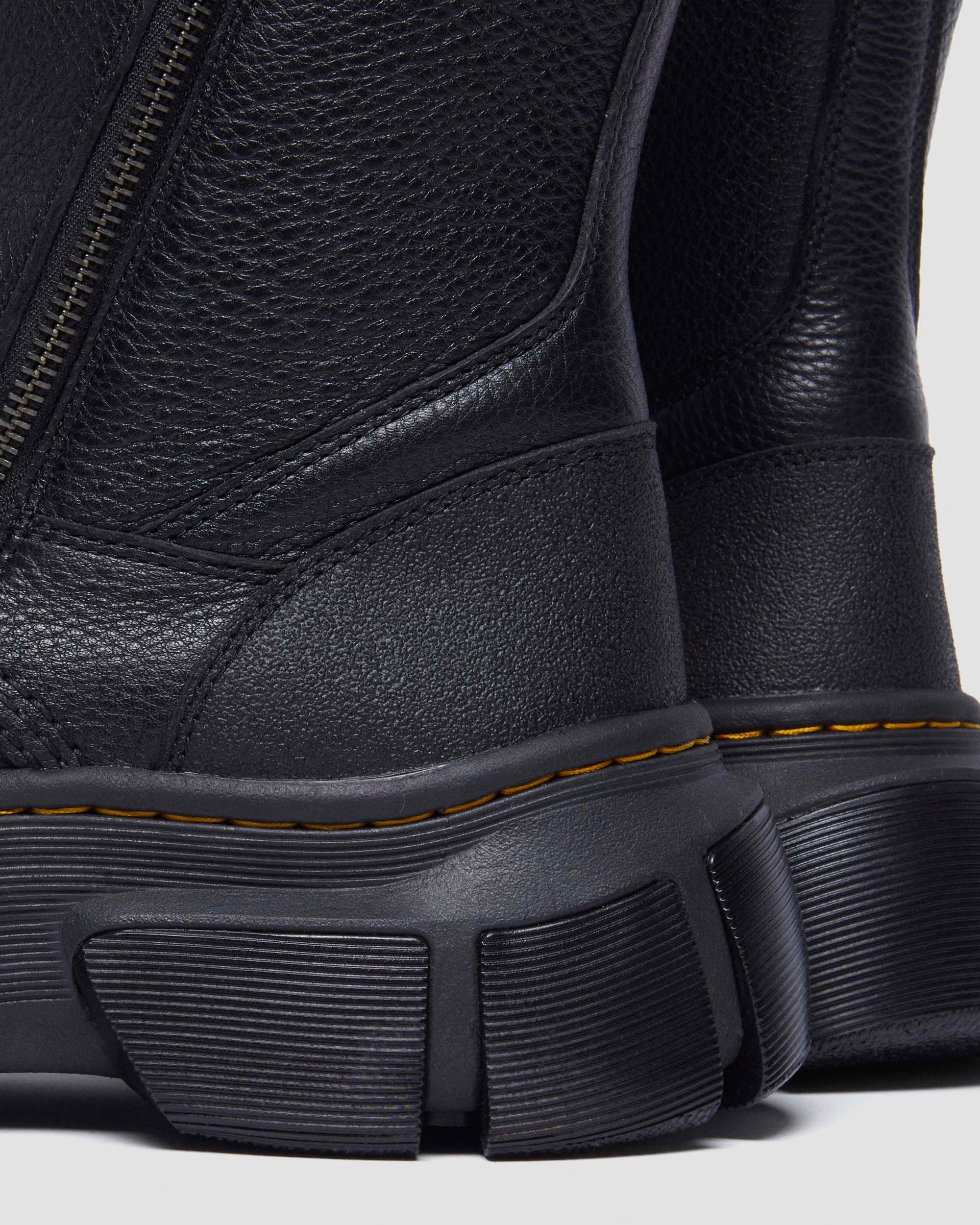 Dr. Martens' Dmxl Leder Biker Stiefel In Black