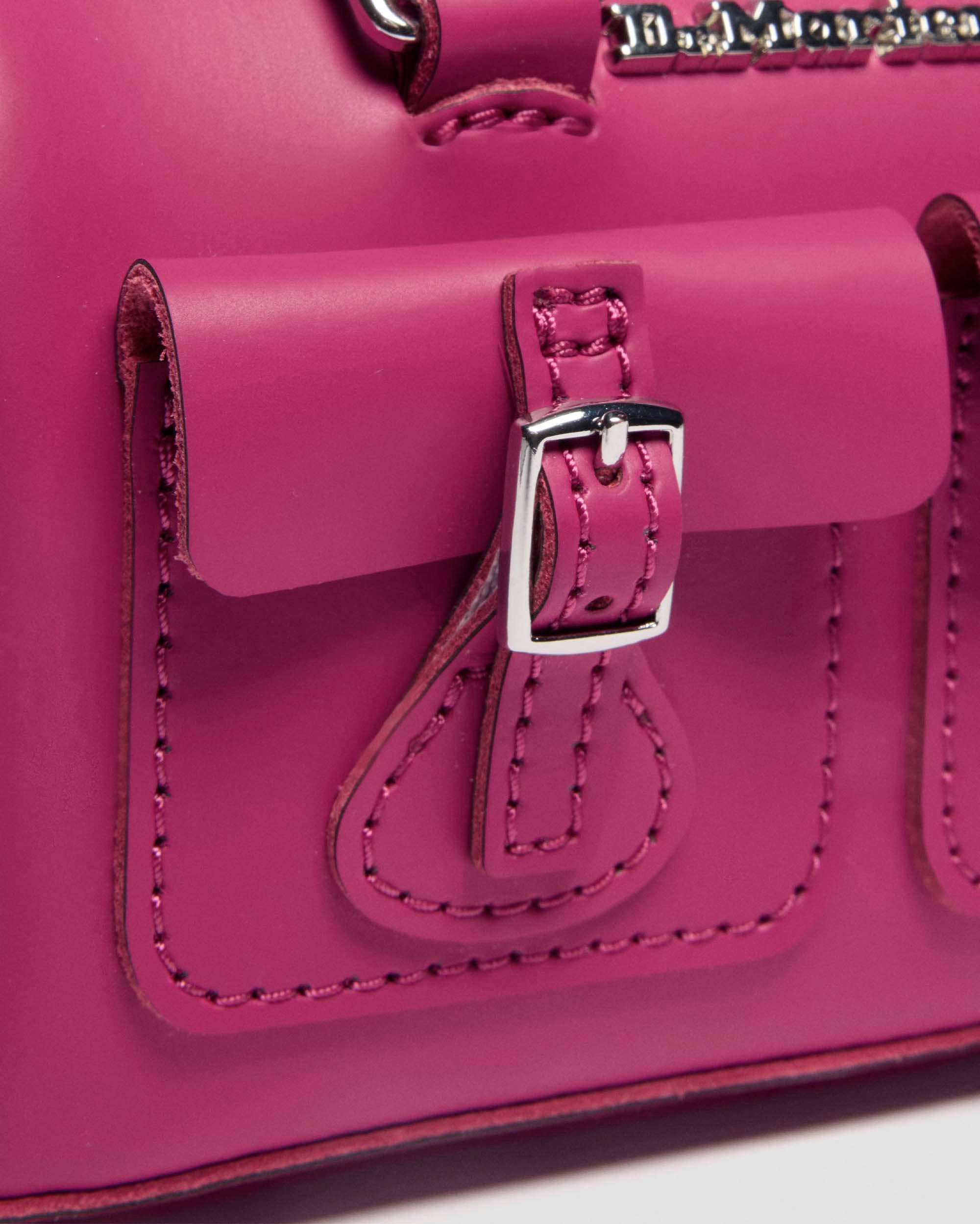 Mini Top Handle Leather Bag in Pink