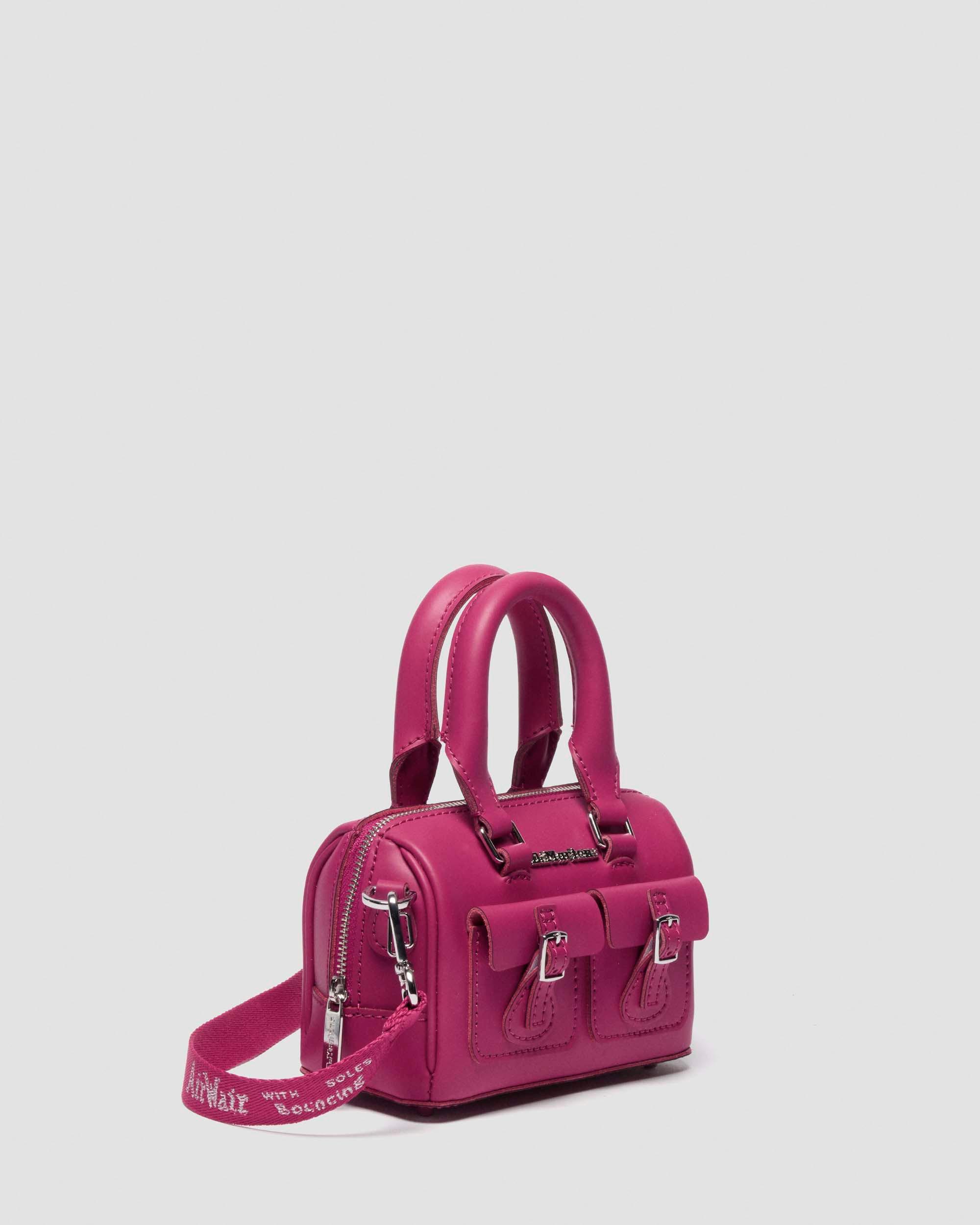 Mini Top Handle Leather Bag in Pink