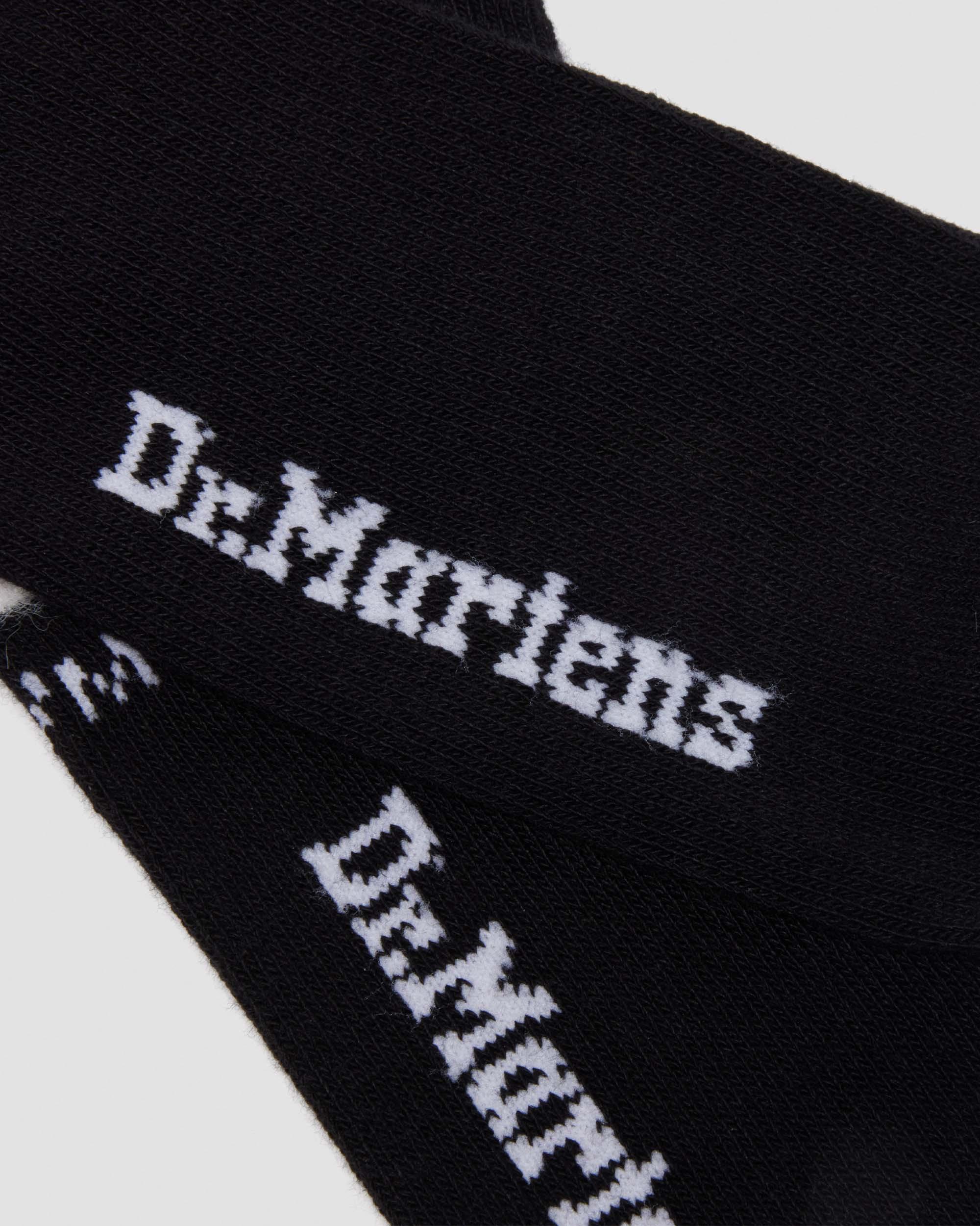 Dr. Martens Faux Fur Organic Cotton Blend Socks In Black
