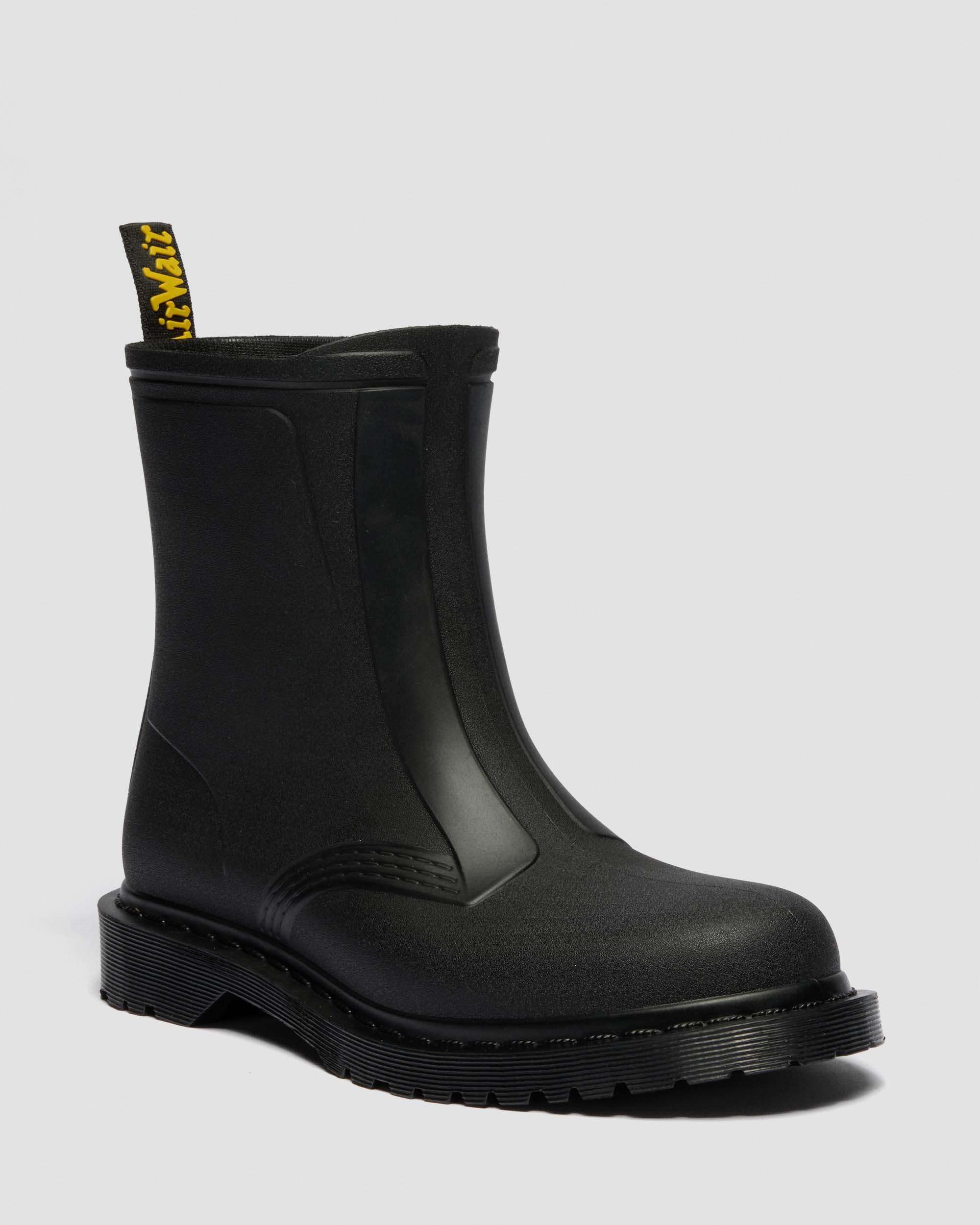 1460 Rain Waterproof Boots in BLACK PVC