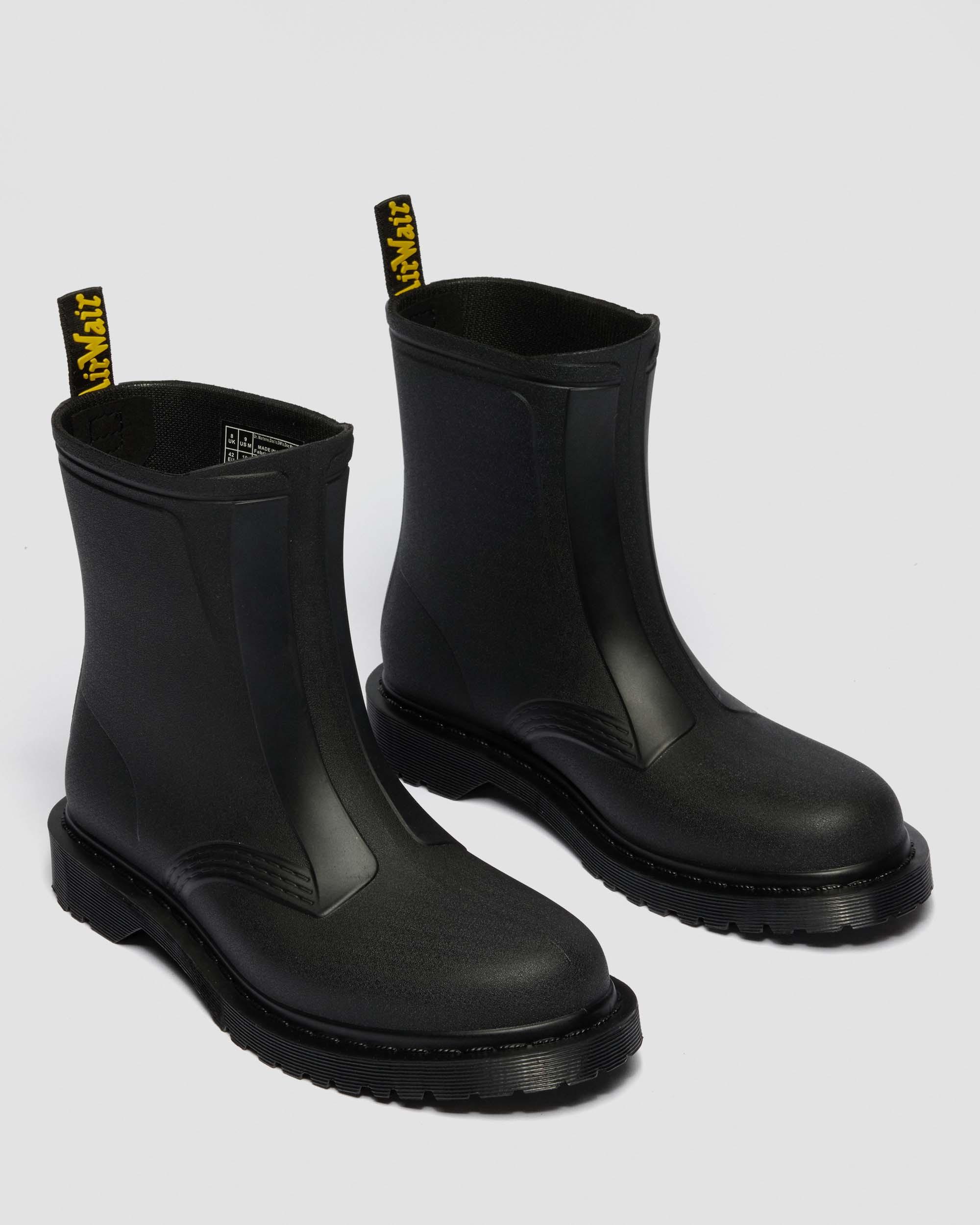 1460 Rain Waterproof Boots in BLACK PVC