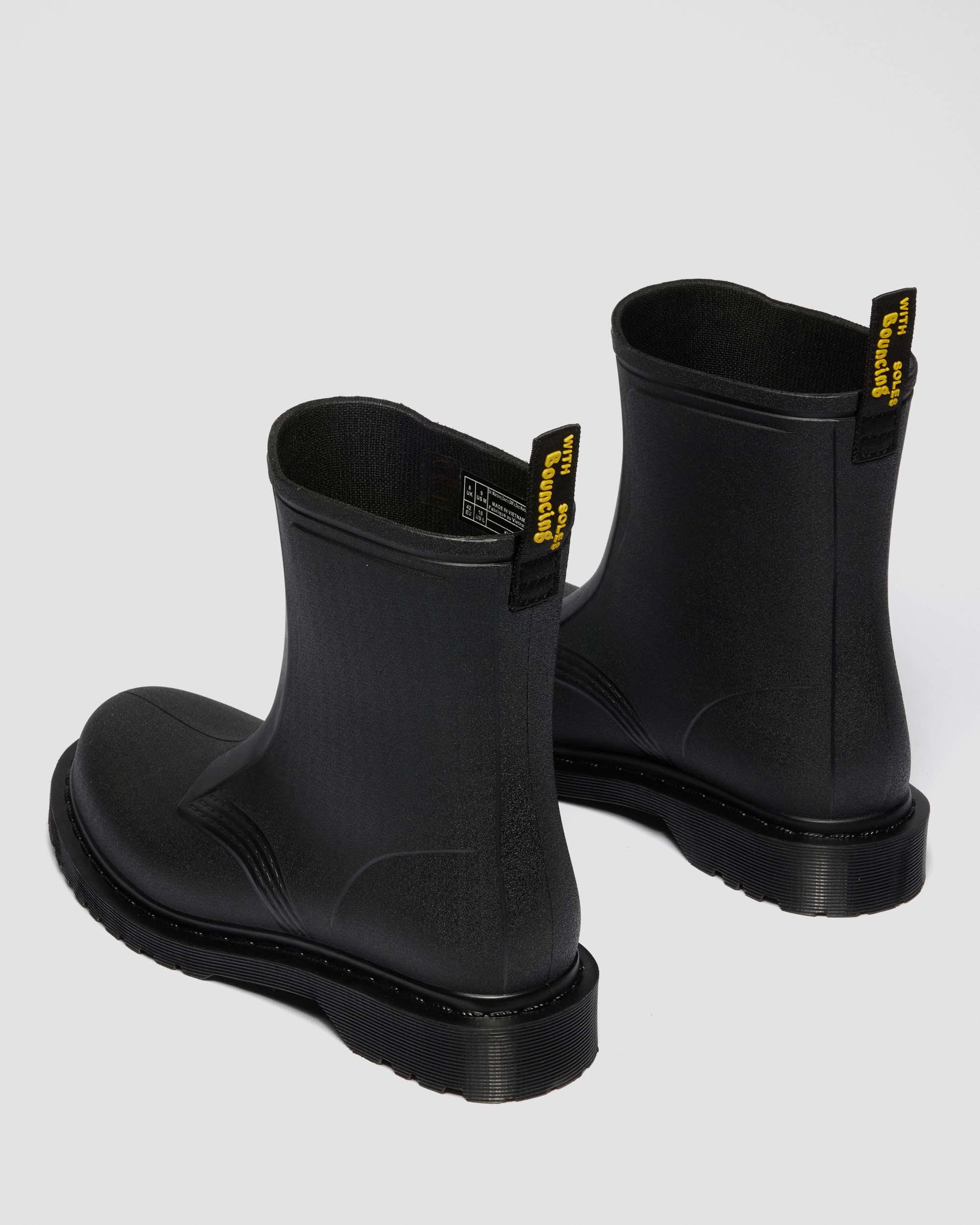1460 Rain Waterproof Boots in BLACK PVC