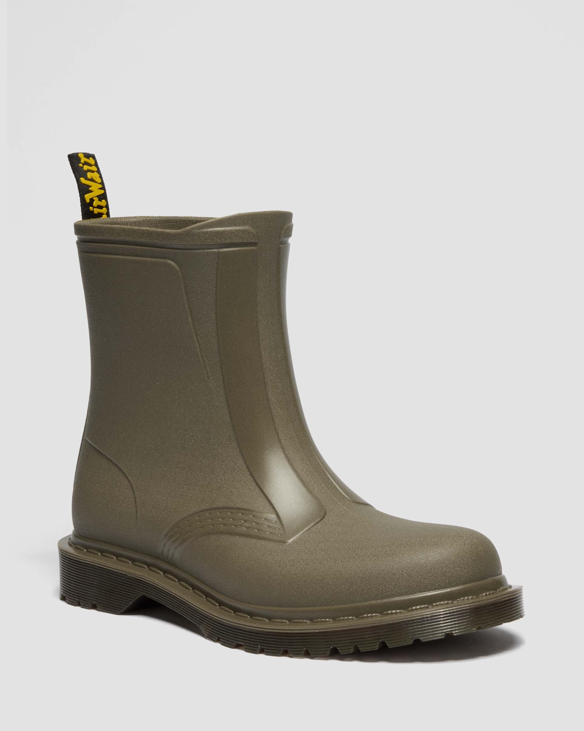 1460 Rain Waterproof Boots in DMS OLIVE