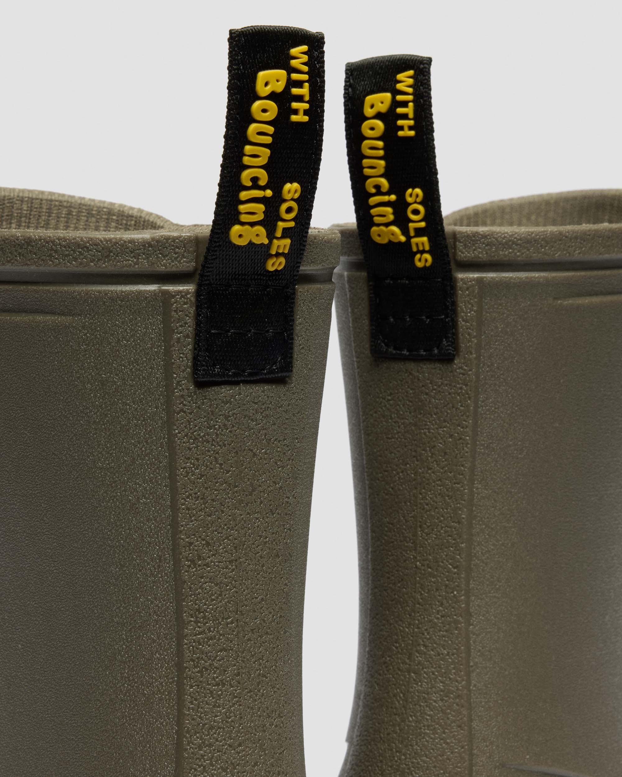 Stivali 1460 Rain  in Verde Oliva Verde