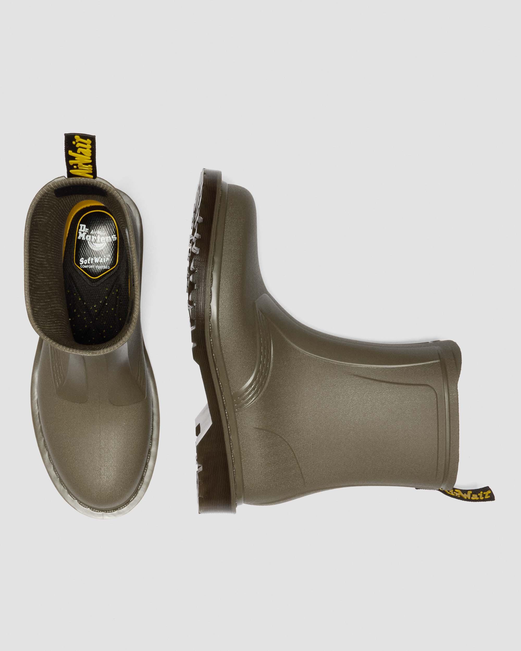 Stivali 1460 Rain  in Verde Oliva Verde