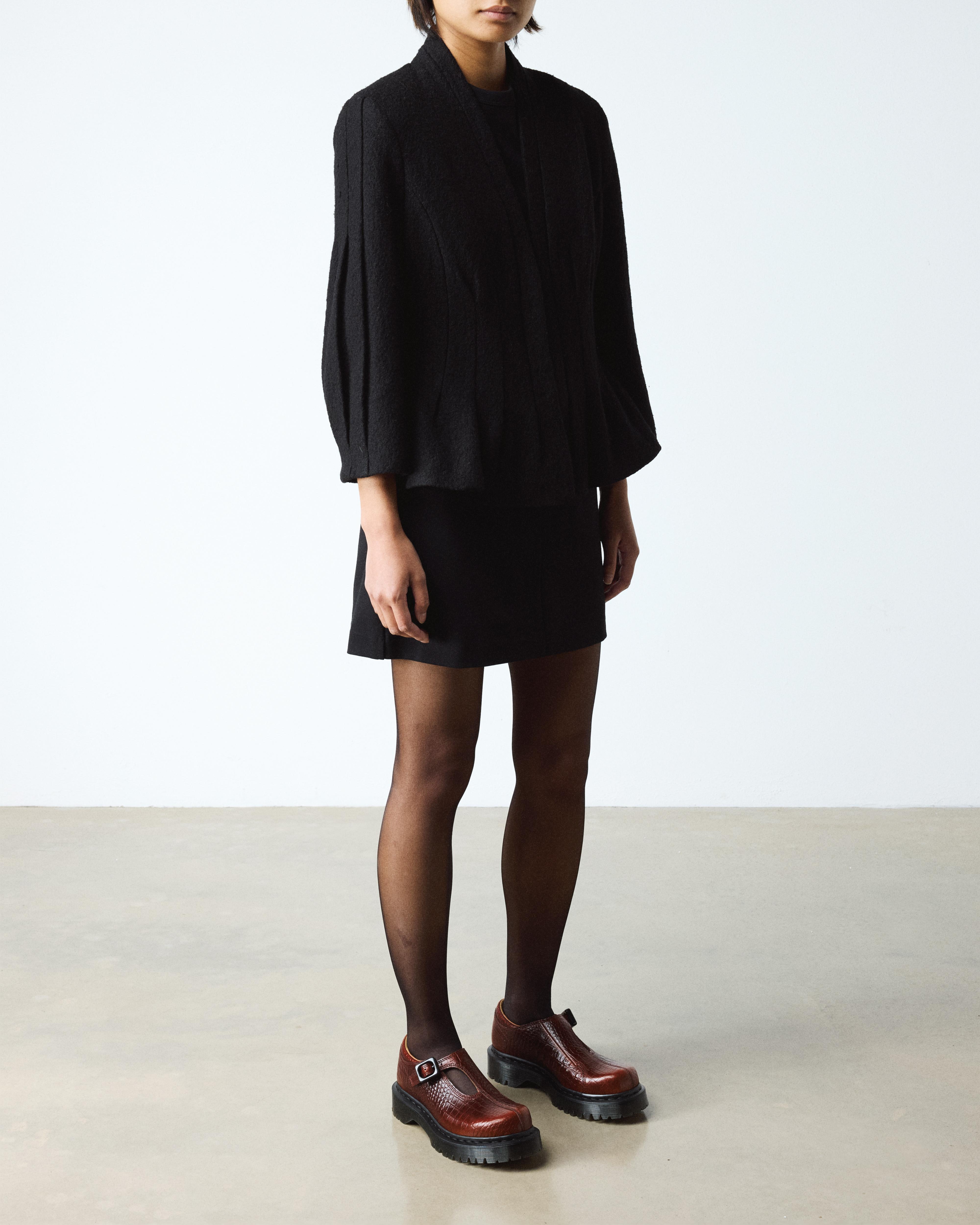 Ruskea Rejena Mary Jane Croc Emboss Leather -kengät