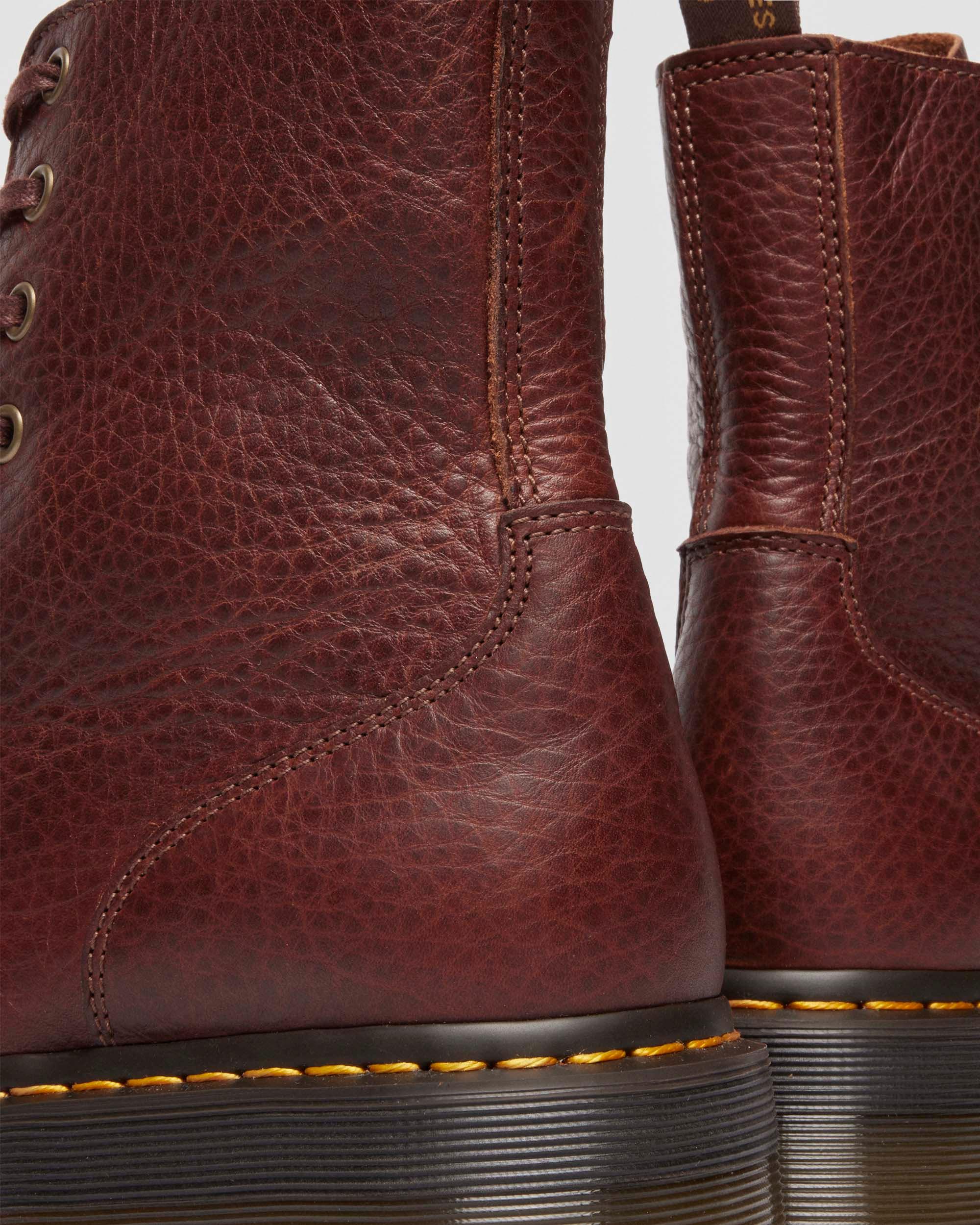 Jadon Ambassador Soft Leather Platorm Boots in Cashew