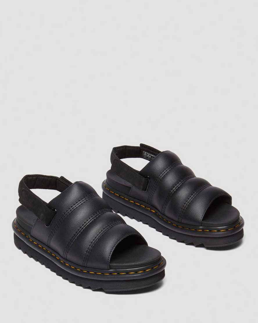 Dr. Martens' Kole Athena Leather Strap Sandals In Black