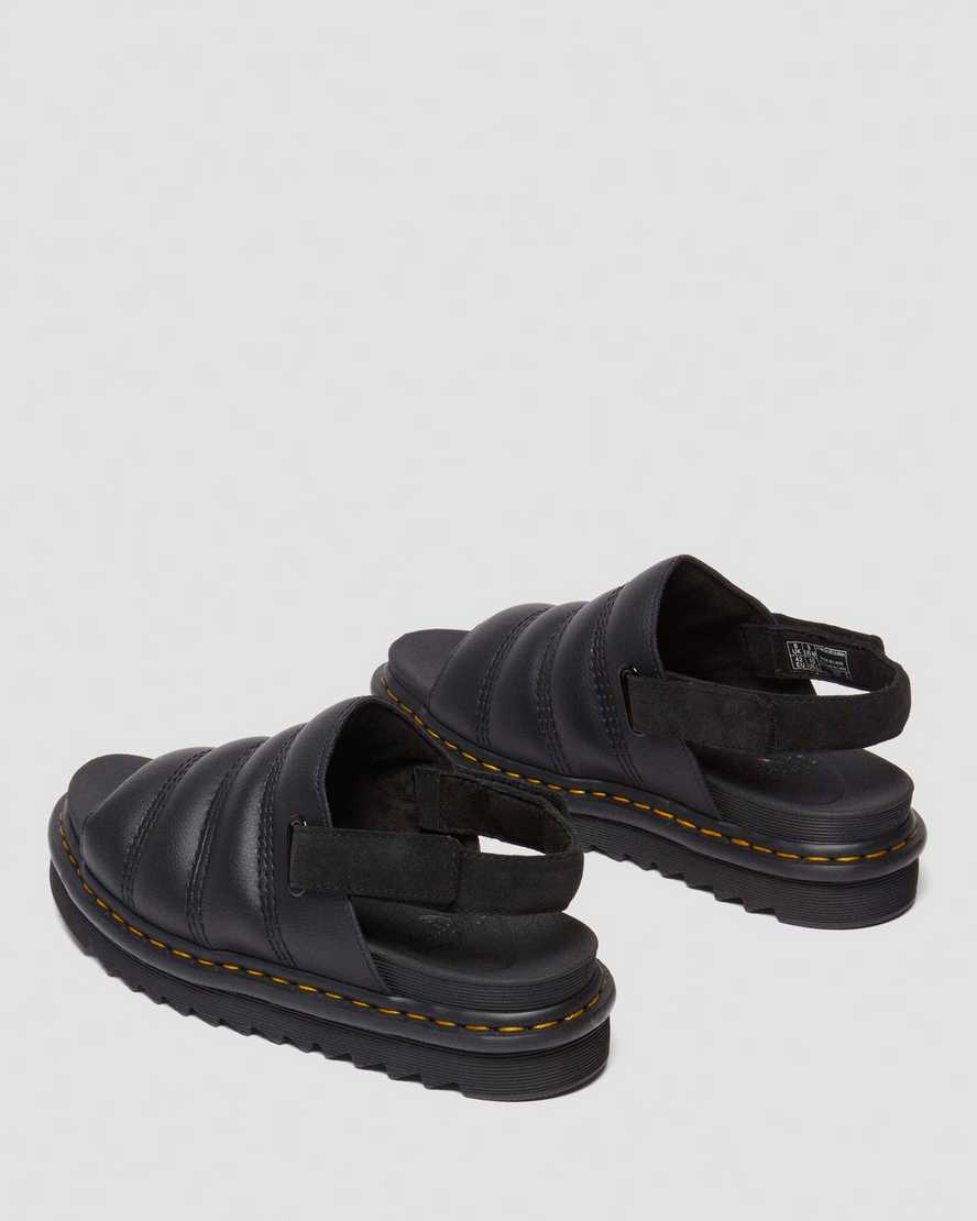 Dr. Martens' Kole Athena Leather Strap Sandals In Black