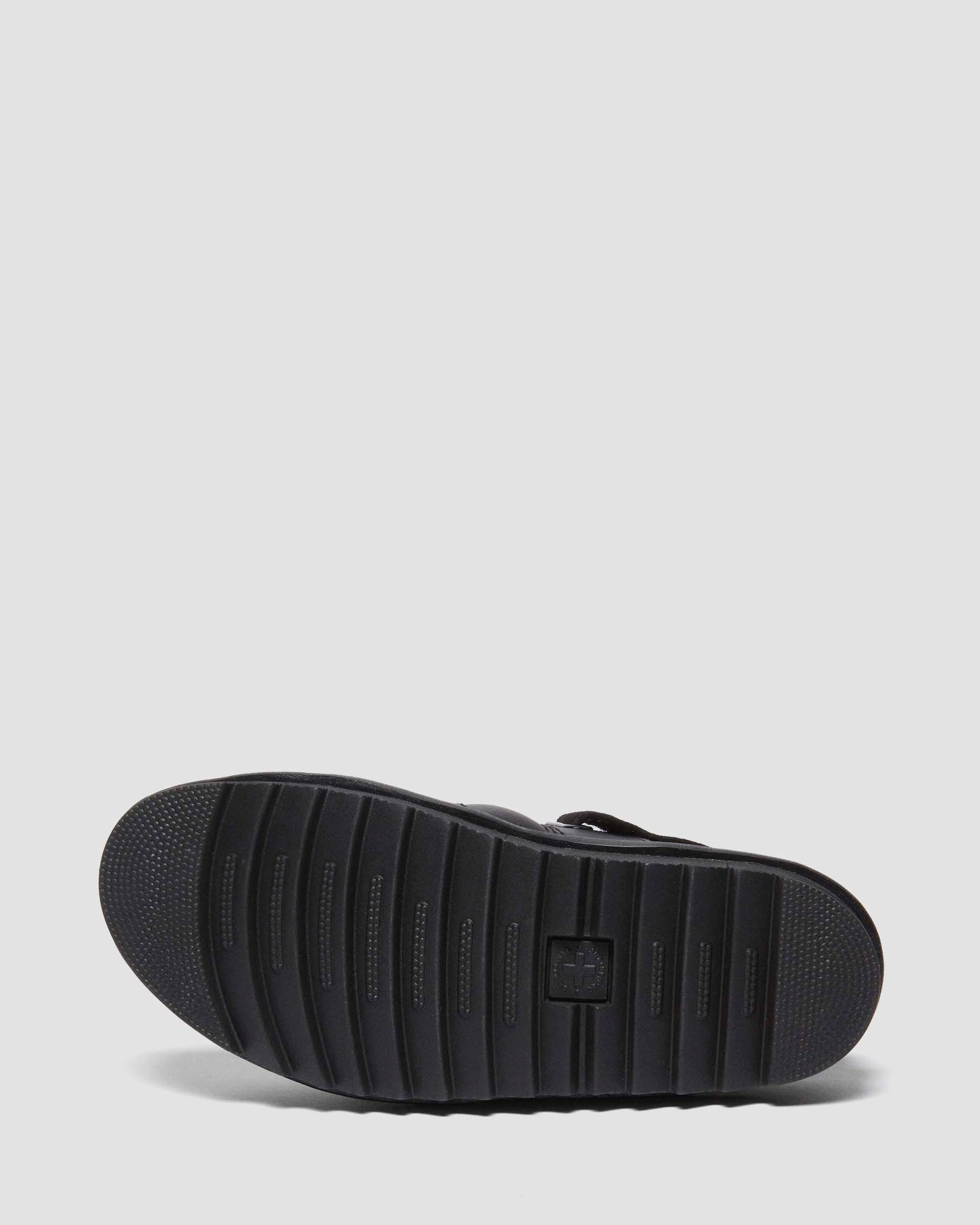 Kole Athena leather strap sandals in BLACK